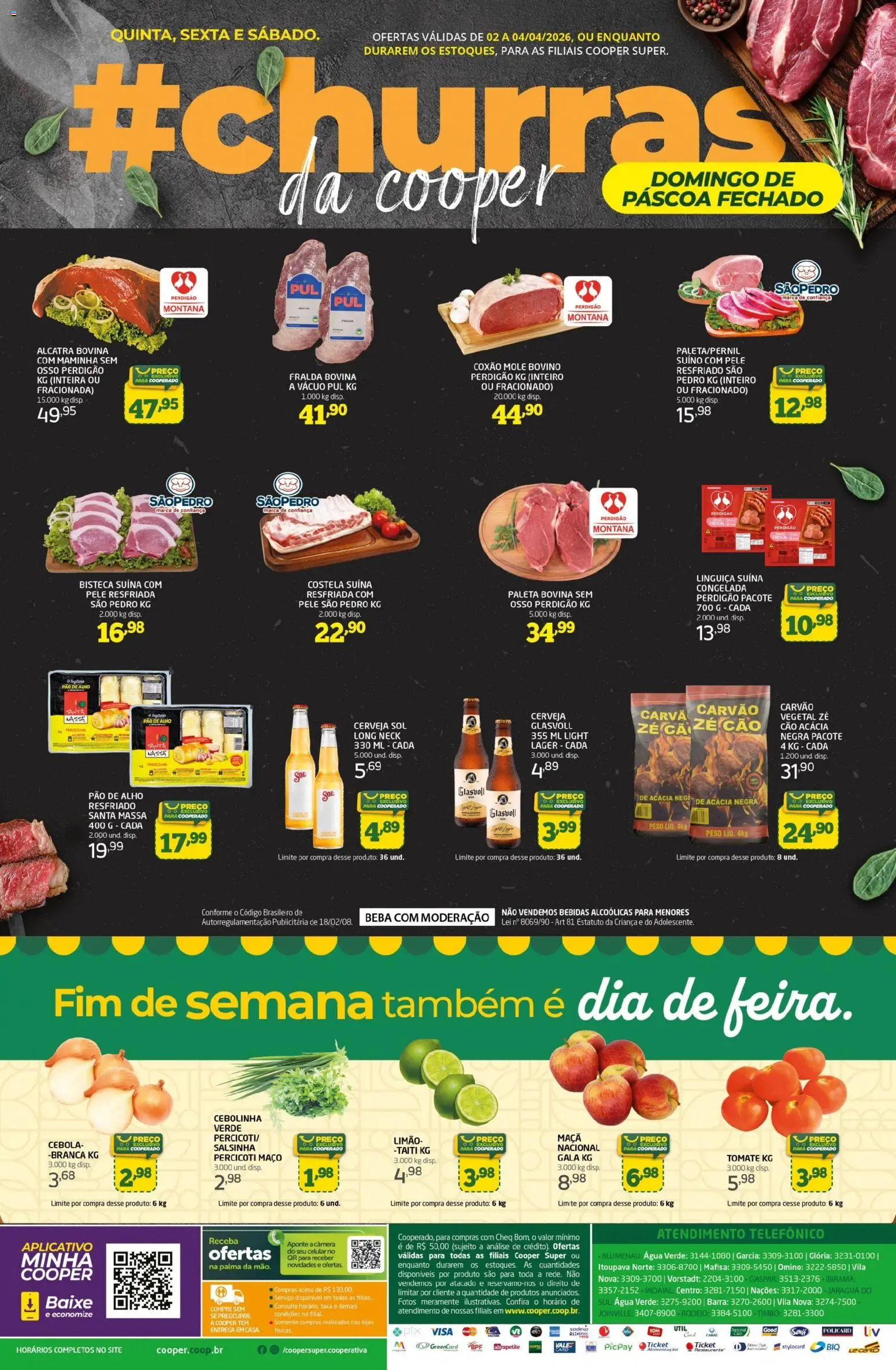 Cooper Folheto - válido de 02.04.2026 | Página: 4 | Produtos: Cebola, Maminha, Cerveja, Câmera