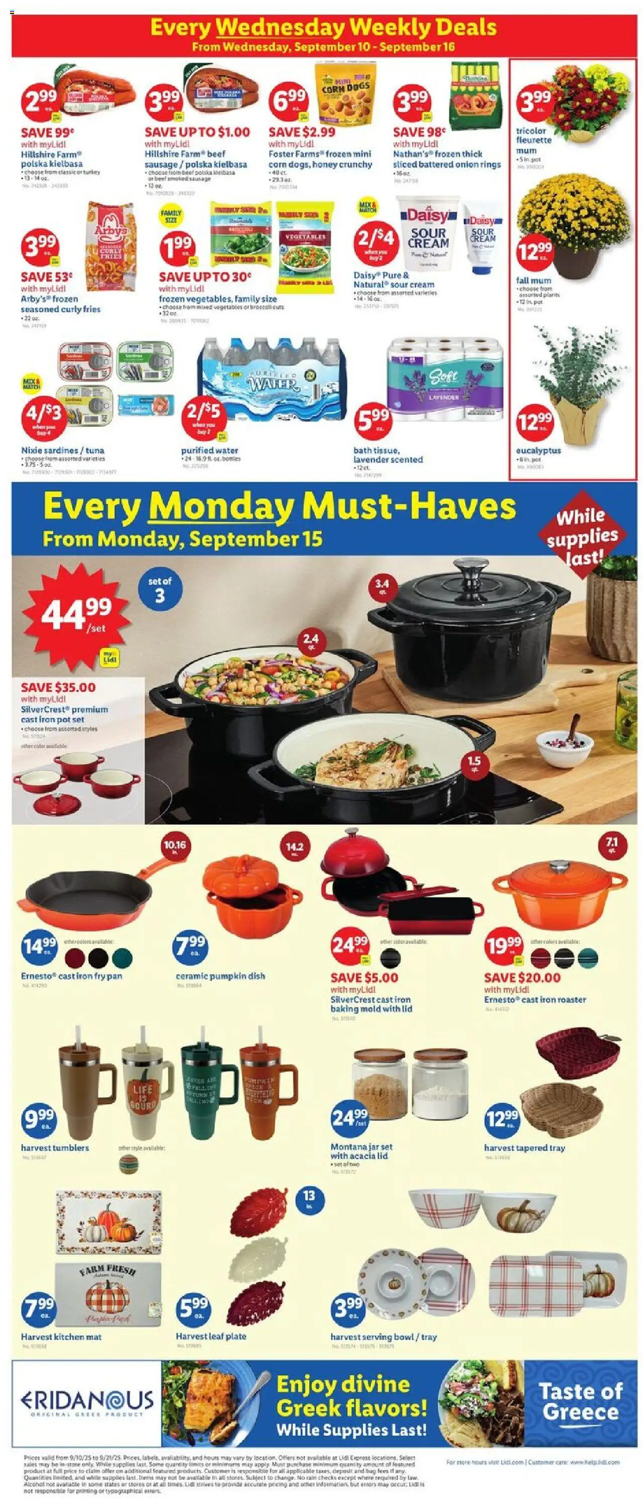 Lidl Weekly Ad - WA - valid from 10.09.2025 | Page: 2 | Products: Bath, Water, Sausage, Iron