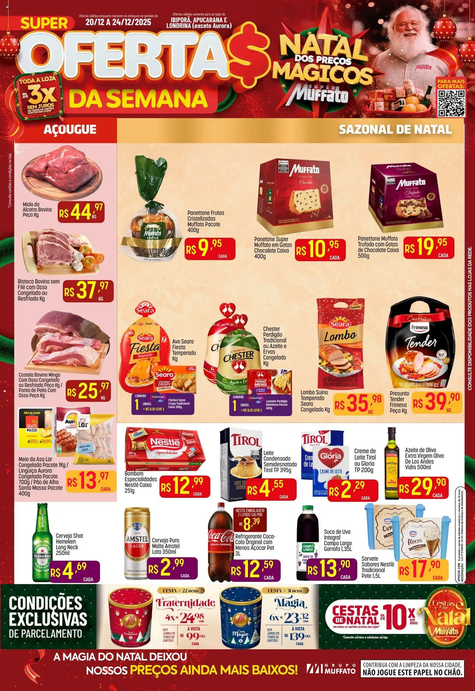 Super Muffato Folheto - válido de 20.12.2025 | Página: 1 | Produtos: Caixa, Chocolate, Presunto, Bombom