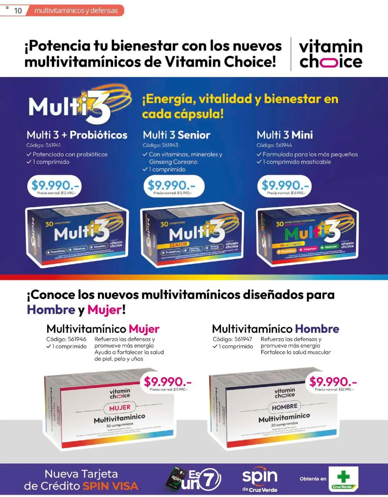 Bienestar Cruz Verde │ válido desde el 15.09.2025 | Página: 10 | Productos: Vitaminas
