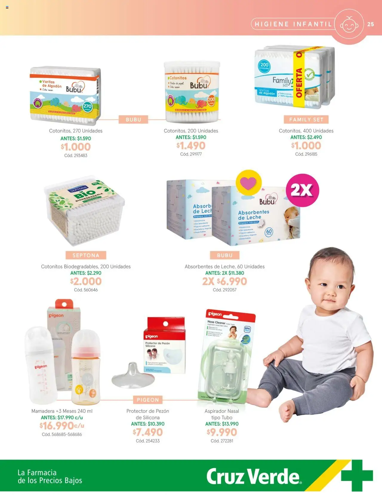 Cruz Verde Descuentos │ válido desde el 04.06.2025 | Página: 25 | Productos: Algodón, Leche, Individual