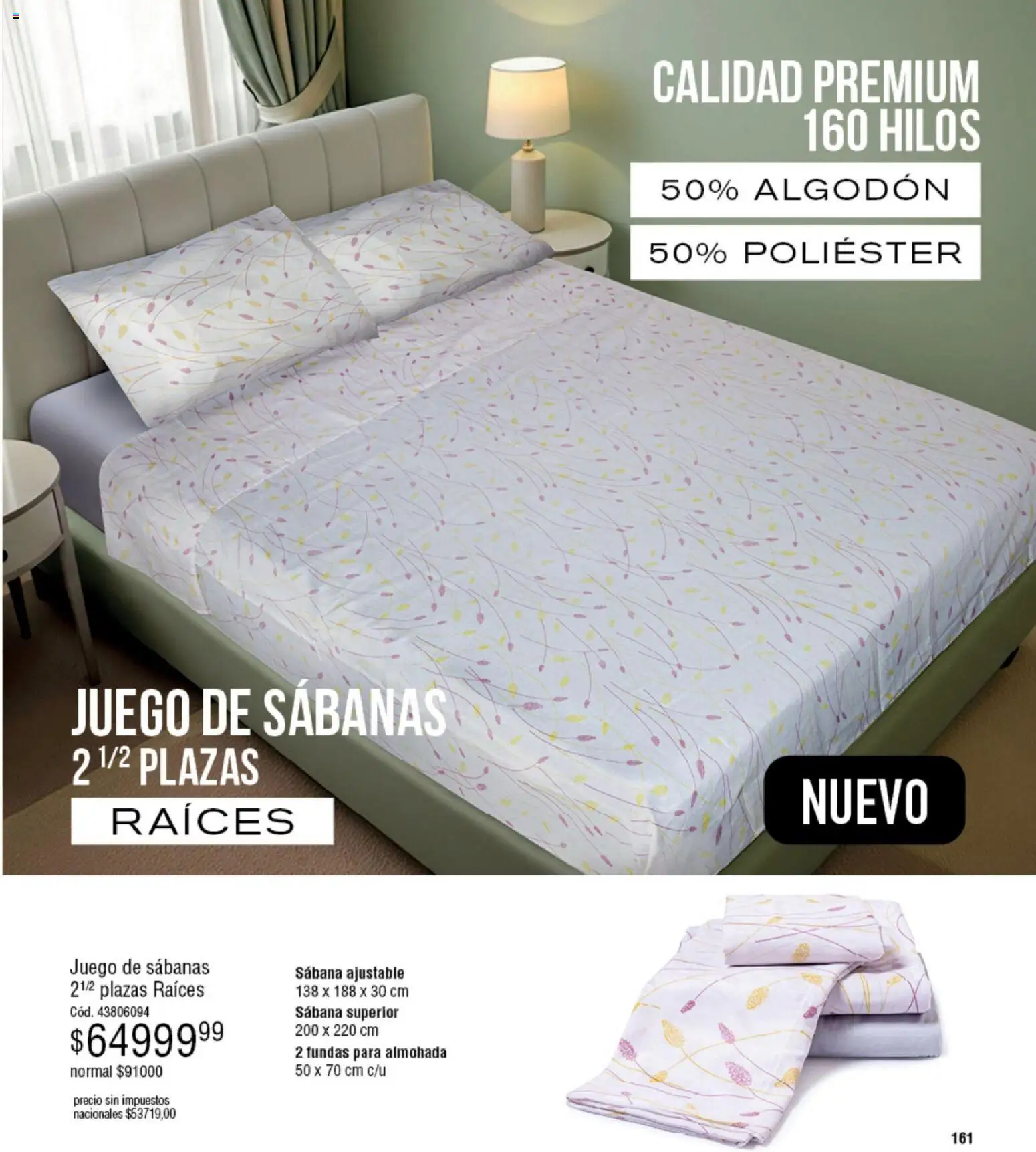 Millanel - Catálogo │ válido desde el 05.01.2026 | Página: 161 | Productos: Algodón, Sabanas, Almohada