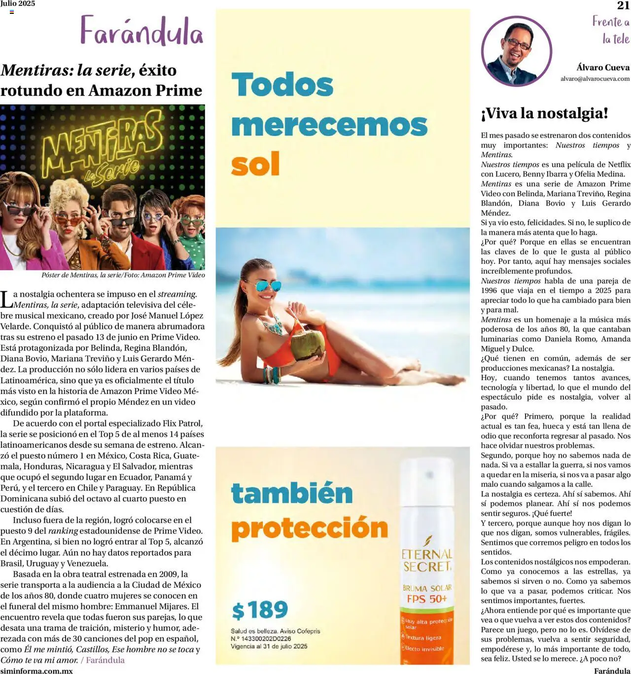 Nuevas ofertas de Farmacias Similares válidas en toda la República Mexicana desde el 01.07.2025. ¡Encuentra las mejores ofertas en Farmacias Similares catálogo! | Página: 21 | Productos: Bruma, Top, Té, Video
