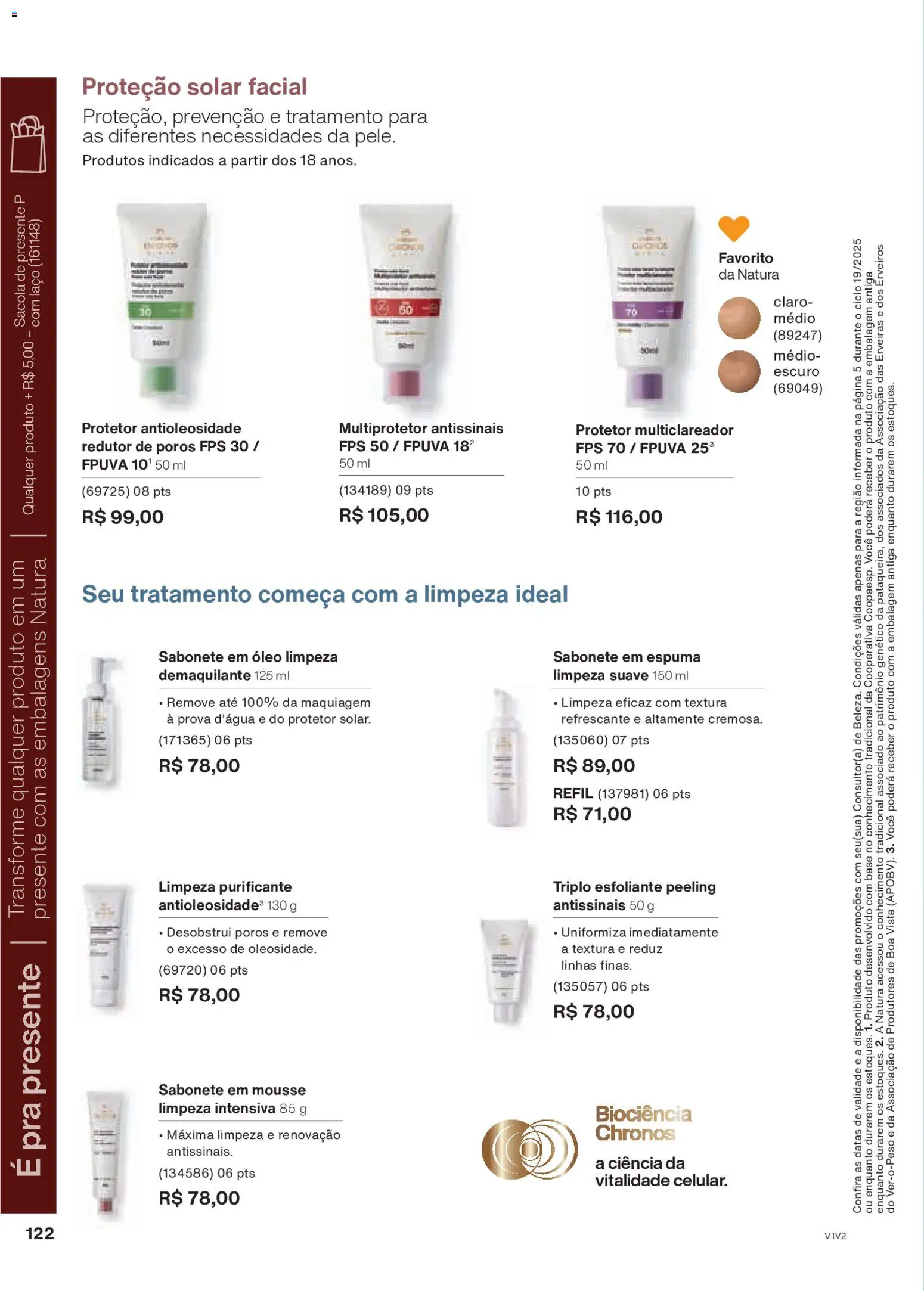Natura Folheto - válido de 26.11.2025 | Página: 122 | Produtos: Mousse, Óleo, Base, Sabonete