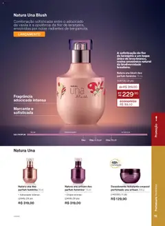 Natura Folheto - válido de 08.07.2025 | Página: 19 | Produtos: Fragrância, Blush, Hidratante corporal, Desodorante