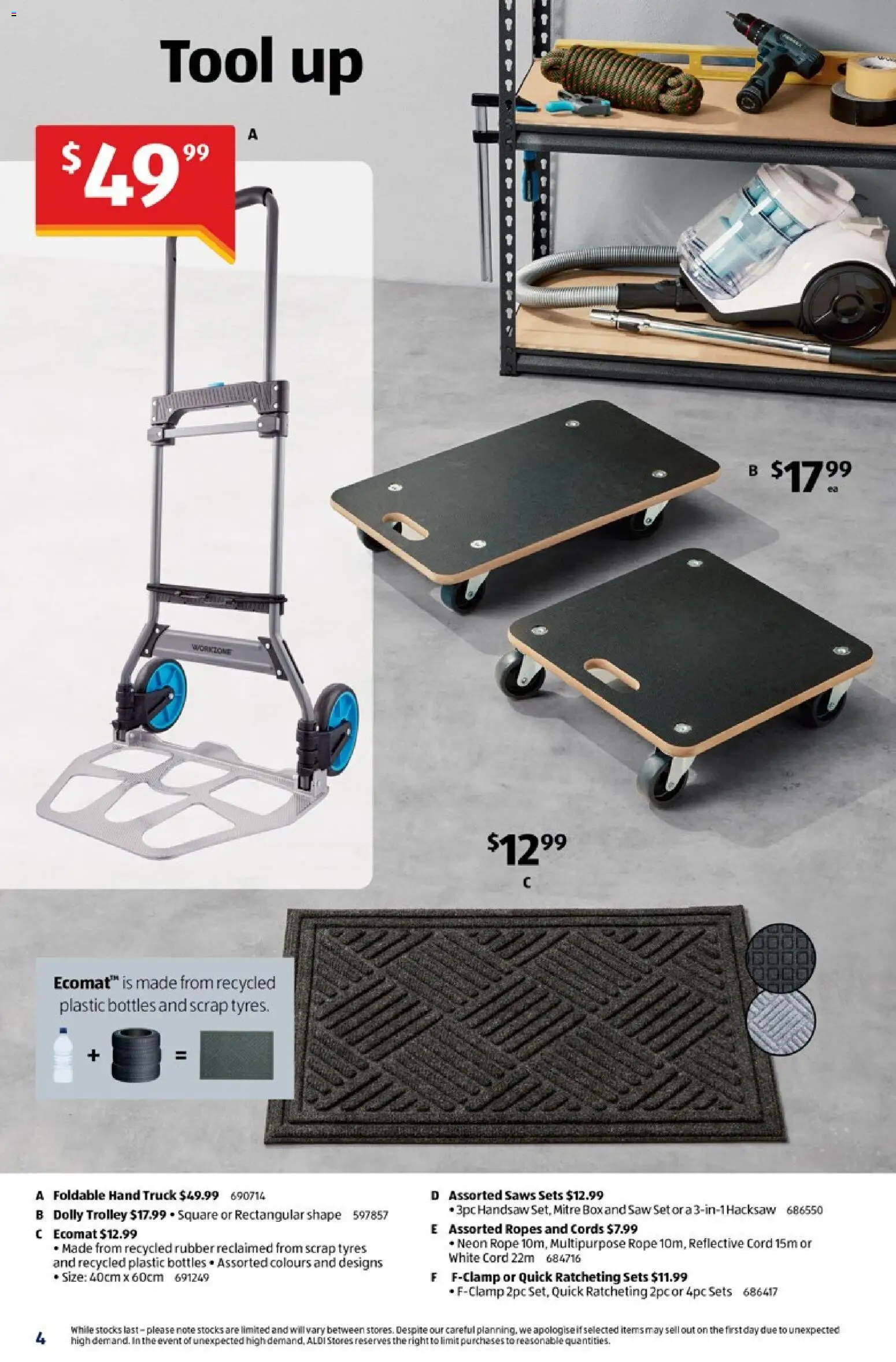 Aldi catalogue - valid from 21.01.2026 | Page: 4 | Products: Box, Saw, Trolley, Multipurpose
