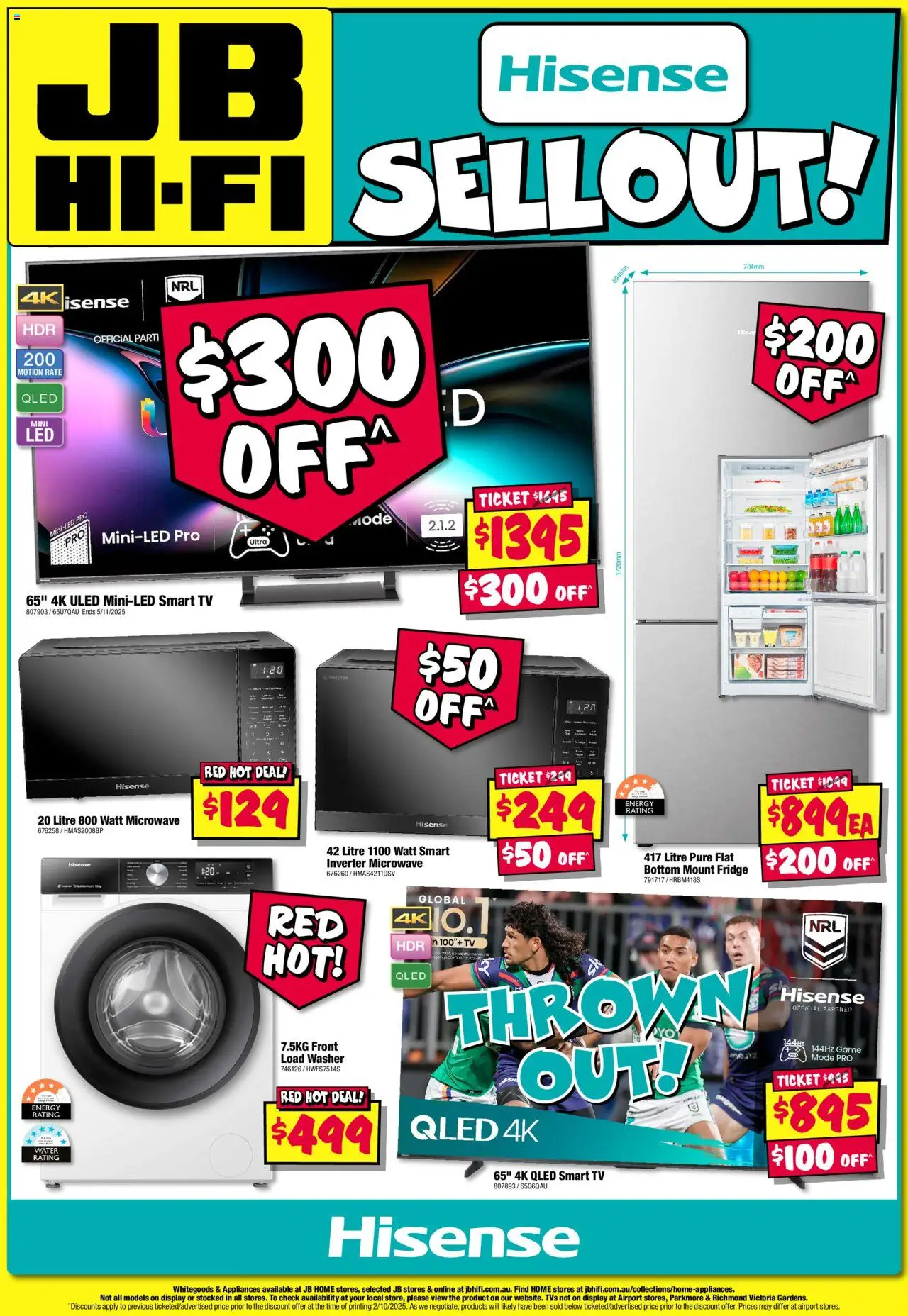 JB Hi-Fi catalogue - valid from 16.10.2025 | Page: 8 | Products: Water, Game, Fridge, Smart tv