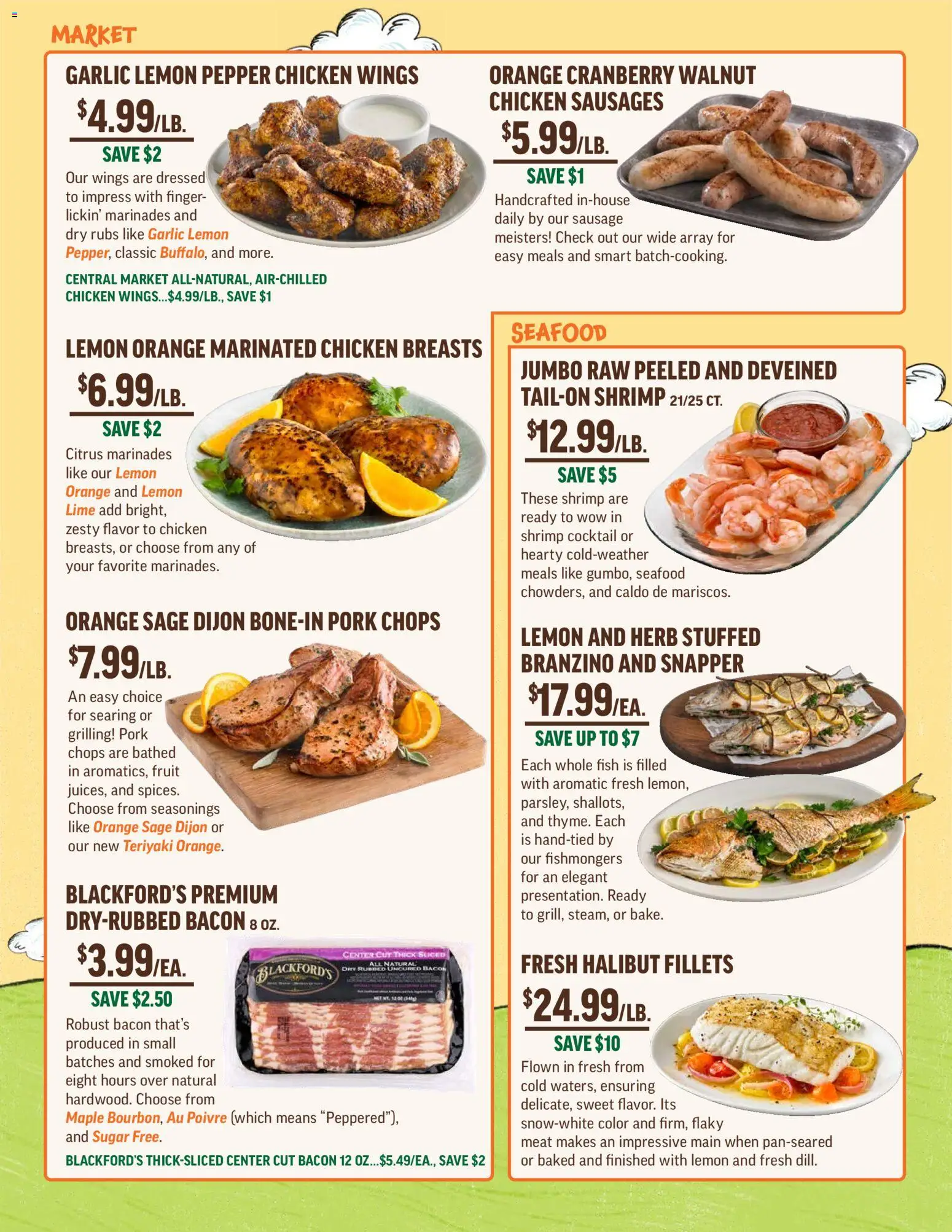 Central Market Weekly Ad - valid from 21.01.2026 | Page: 3 | Products: Fish, Sugar, Pepper, Garlic