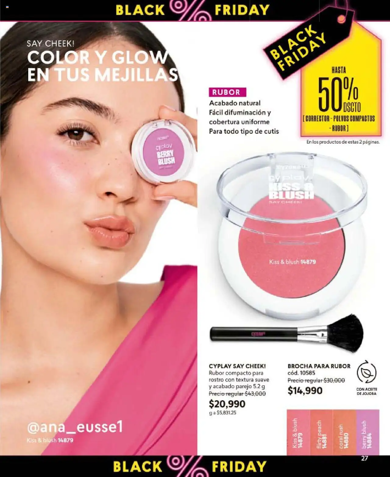 CyZone revista - valida desde el 24.09.2025 | Página: 29 | Productos: Rubor, Brocha, Corrector, Aceite