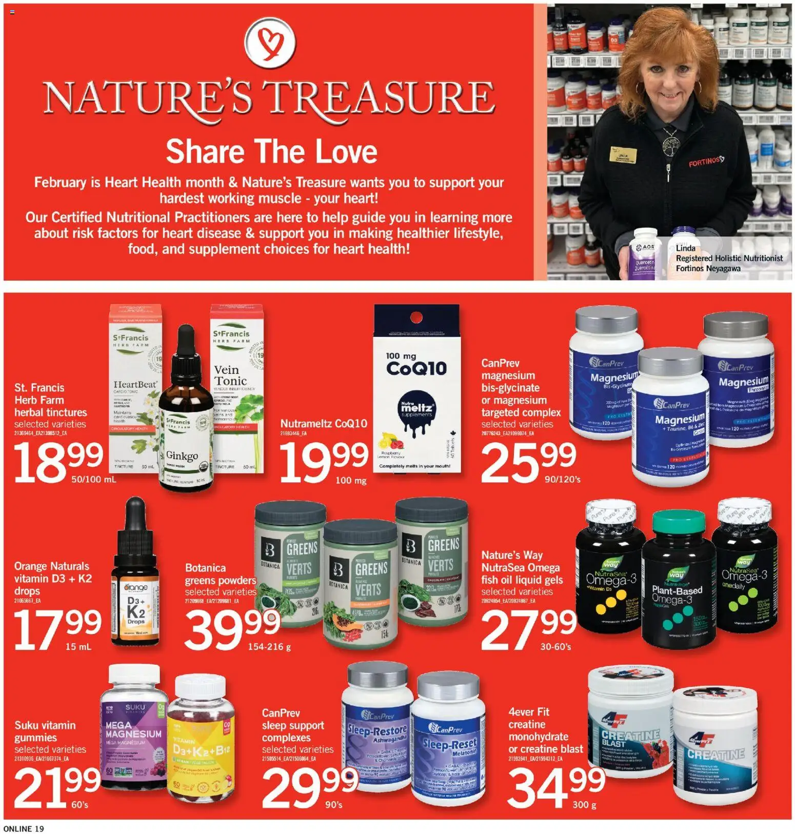 Fortinos flyer valid from 12.02.2026 | Page: 19 | Products: Fish, Oil, Chocolate