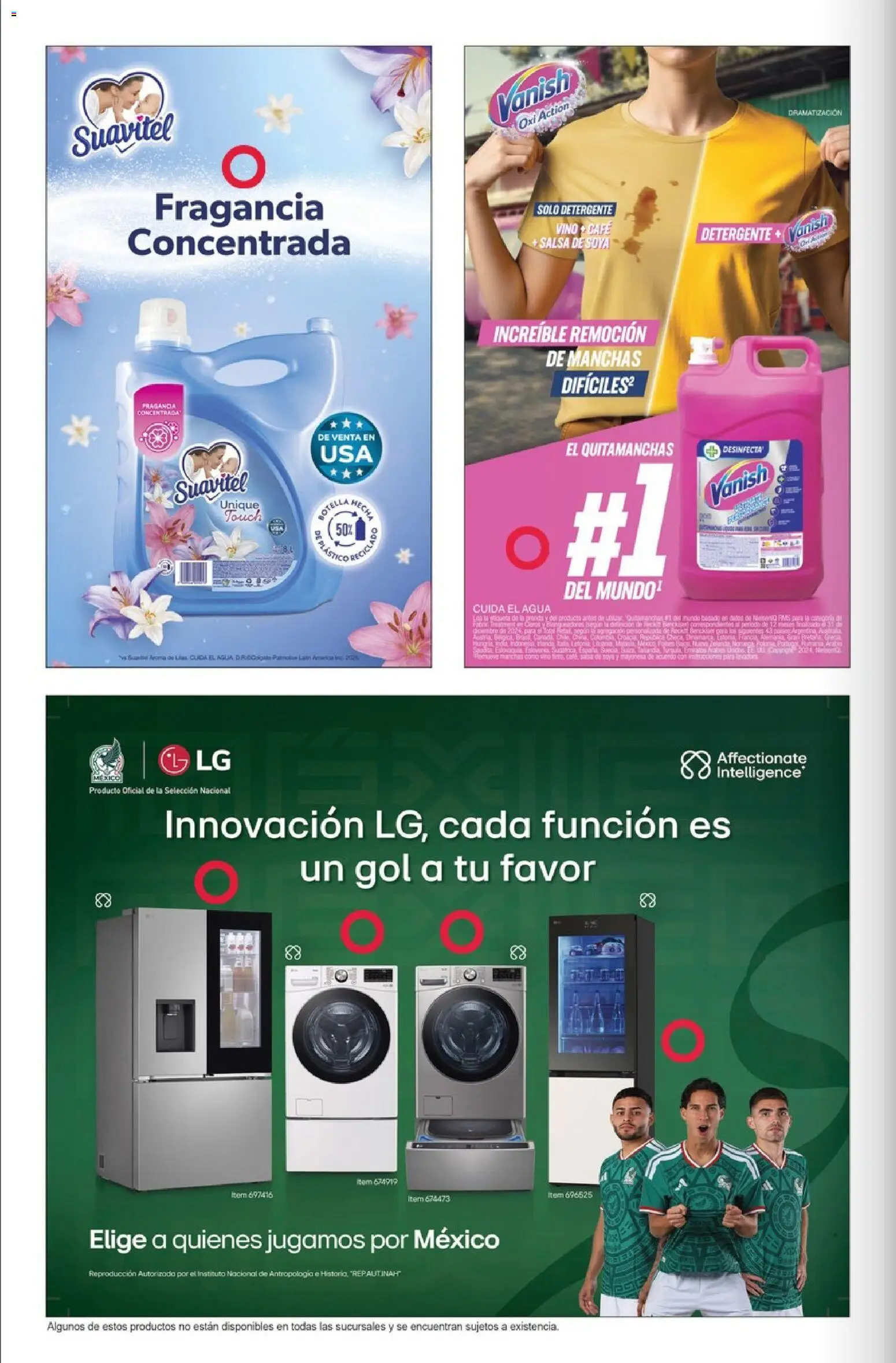 Nuevas ofertas de Costco válidas en toda la República Mexicana desde el 01.03.2026. ¡Encuentra las mejores ofertas en Costco Revista de marzo! | Página: 114 | Productos: Quitamanchas, Detergente, Agua, Fragancia