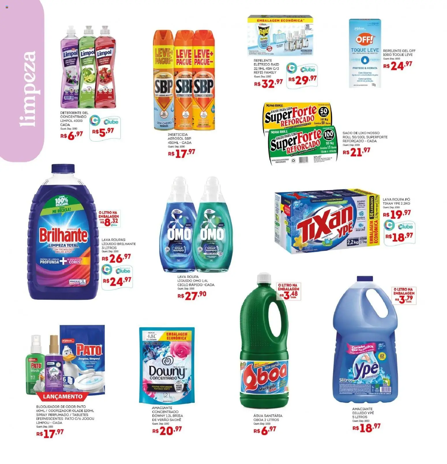 Bistek Supermercados Folheto - válido de 14.01.2026 | Página: 18 | Produtos: Roupas, Repelente, Inseticida, Água sanitária
