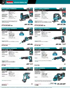 Vista previa de Makita catálogo General, nuevo folleto de la tienda, válido en México a partir del 01.01.2024 | Página: 58 | Productos: Navaja, Cargador, Juego, Sierra
