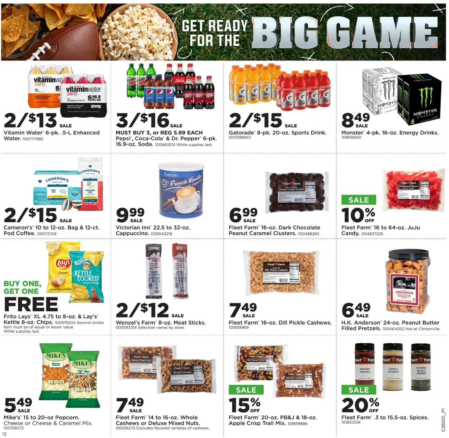 Mills Fleet Farm Weekly Ad - valid from 26.01.2026 | Page: 15 | Products: Beef, Nuts, Water, Dill