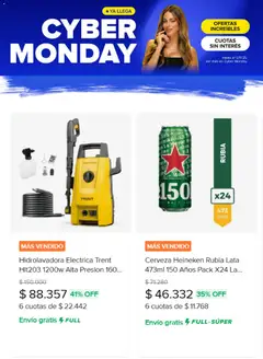 Vista previa Mercado Libre catálogo - Cyber monday  válido desde el 27.10.2025 | Página: 11 | Productos: Cerveza, Hidrolavadora