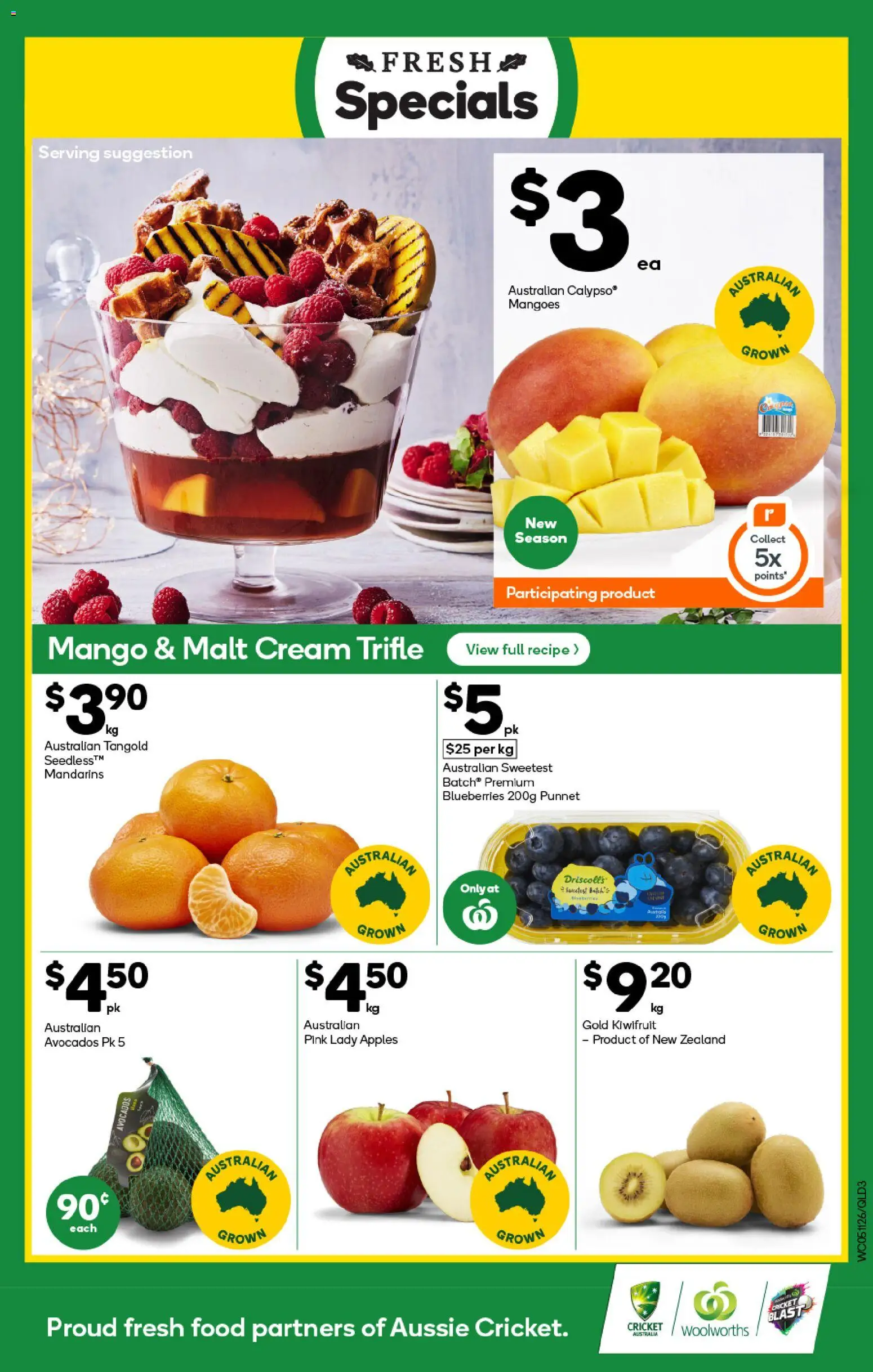 Woolworths catalogue - valid from 05.11.2025 | Page: 3 | Products: Apples, Mandarins, Mango, Blueberries