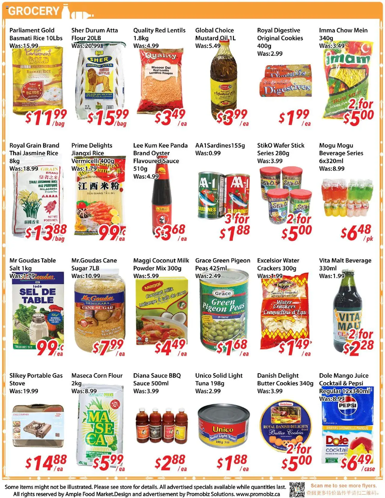 Ample Food Market flyer valid from 19.09.2025 | Page: 3 | Products: Case, Stove, Table, Milk