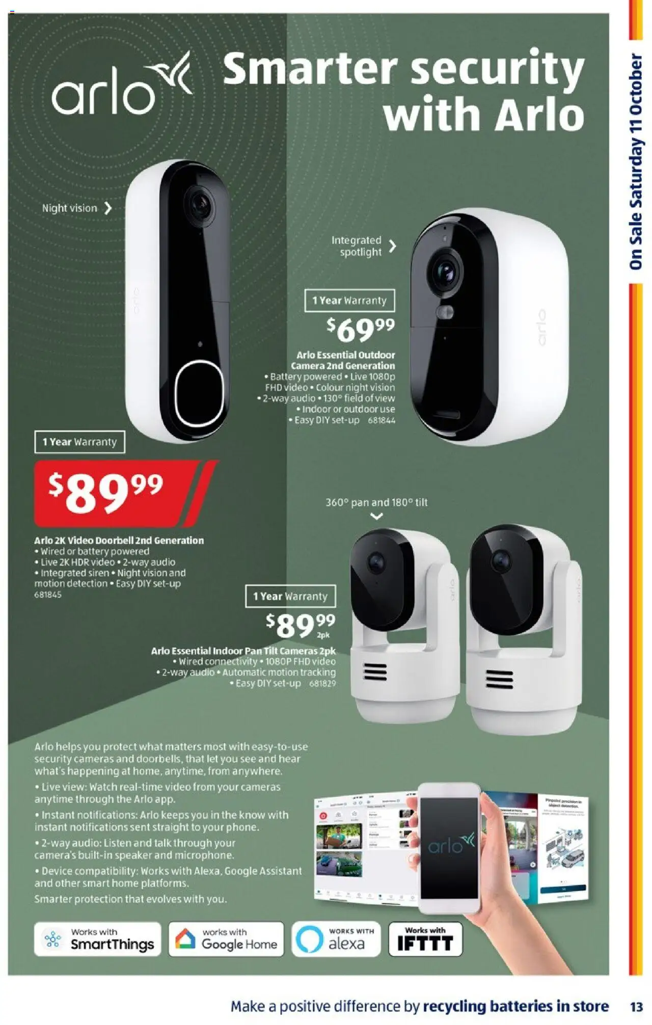 Aldi catalogue - valid from 08.10.2025 | Page: 13 | Products: Battery, Batteries, Audio, Speaker