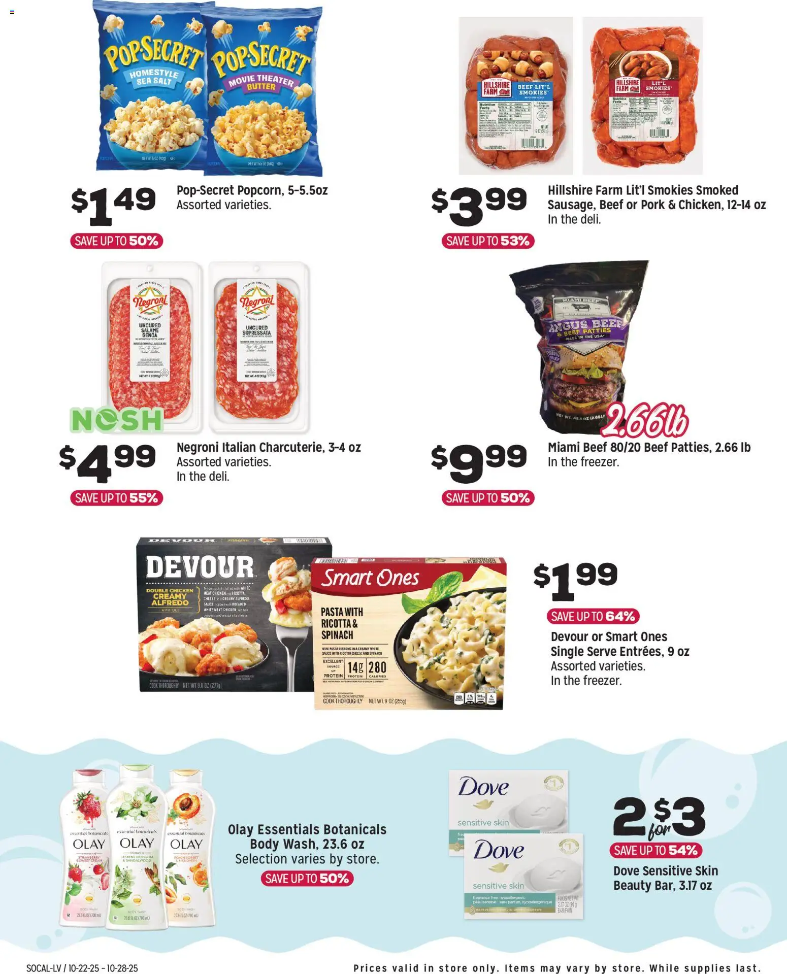 Grocery Outlet Weekly Ad - CA - valid from 22.10.2025 | Page: 6 | Products: Spinach, Butter, Cheese, Cream