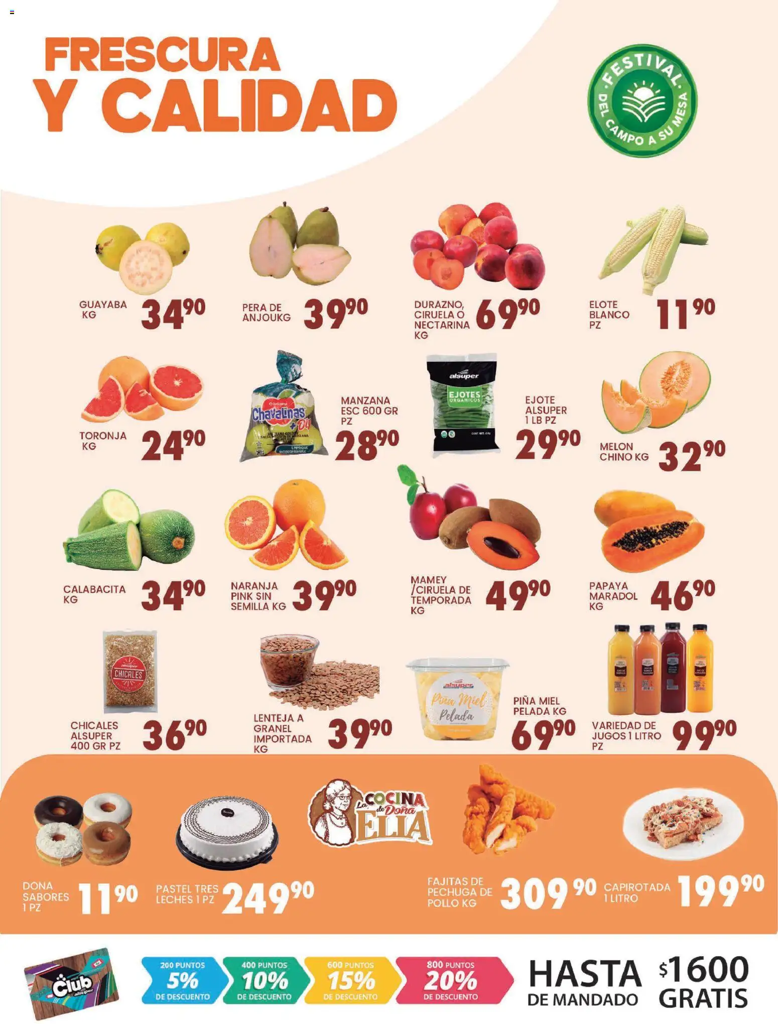 Nuevas ofertas de Alsuper válidas en toda la República Mexicana desde el 03.03.2026. ¡Encuentra las mejores ofertas en Alsuper folleto Saltillo! | Página: 2 | Productos: Melón, Pastel, Cocina, Mesa