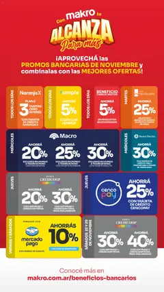 Vista previa Makro ofertas válido desde el 27.11.2025 | Página: 9 | Productos: Movil, Cartera, Banco, General