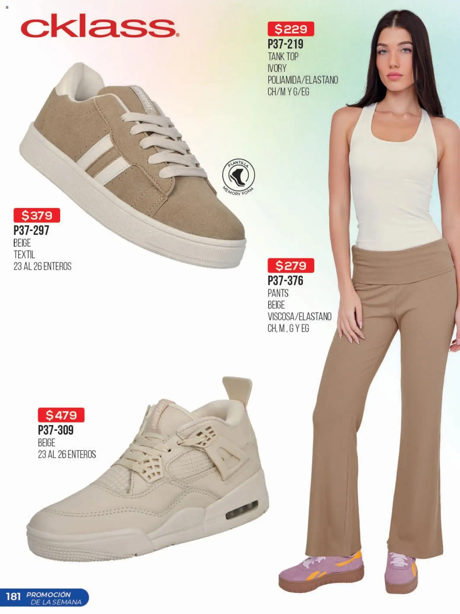 Nuevas ofertas de Cklass válidas en toda la República Mexicana desde el 03.03.2026. ¡Encuentra las mejores ofertas en Cklass catálogo Promo semanal! | Página: 182 | Productos: Top, Pants