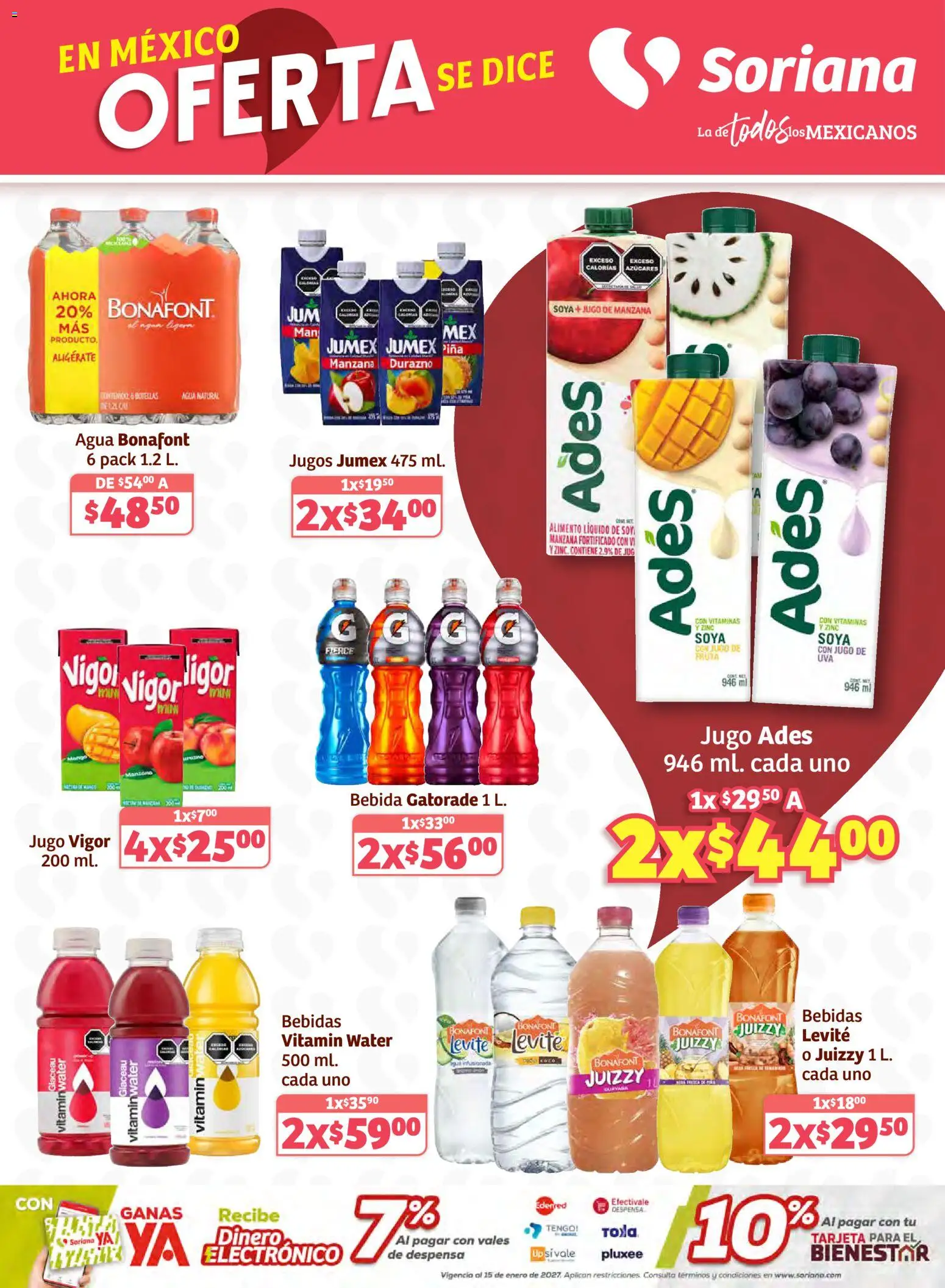 Nuevas ofertas de Soriana válidas en toda la República Mexicana desde el 15.01.2026. ¡Encuentra las mejores ofertas en Soriana - Preciazazaso Súper: Edo Mex, Gro, Hgo, Mor, Pue, Qto, Tlax, Ver! | Página: 13 | Productos: Durazno, Manzana, Vitaminas, Despensa