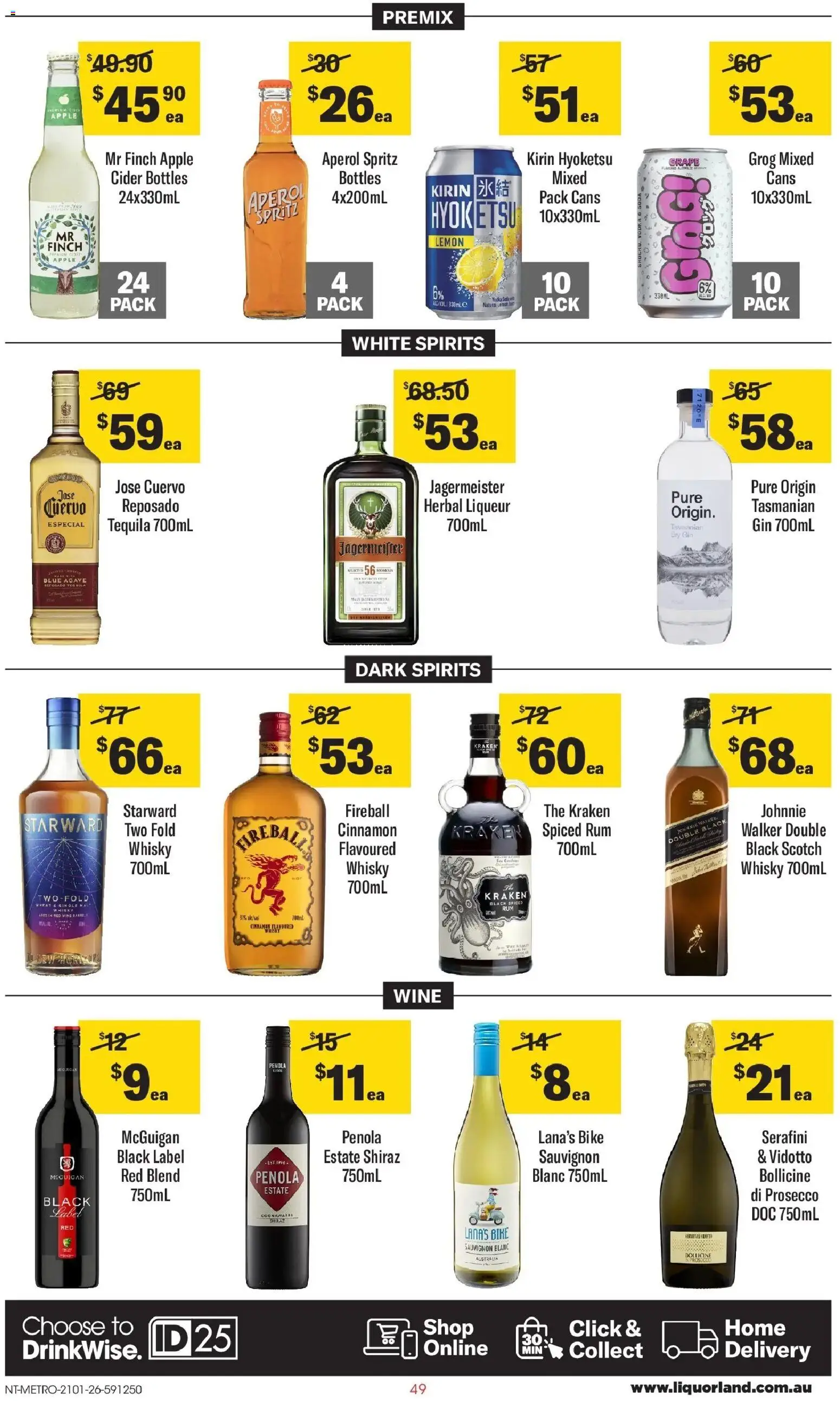 Coles catalogue - valid from 21.01.2026 | Page: 49 | Products: Vodka, Lemon, Wheat, Herbal