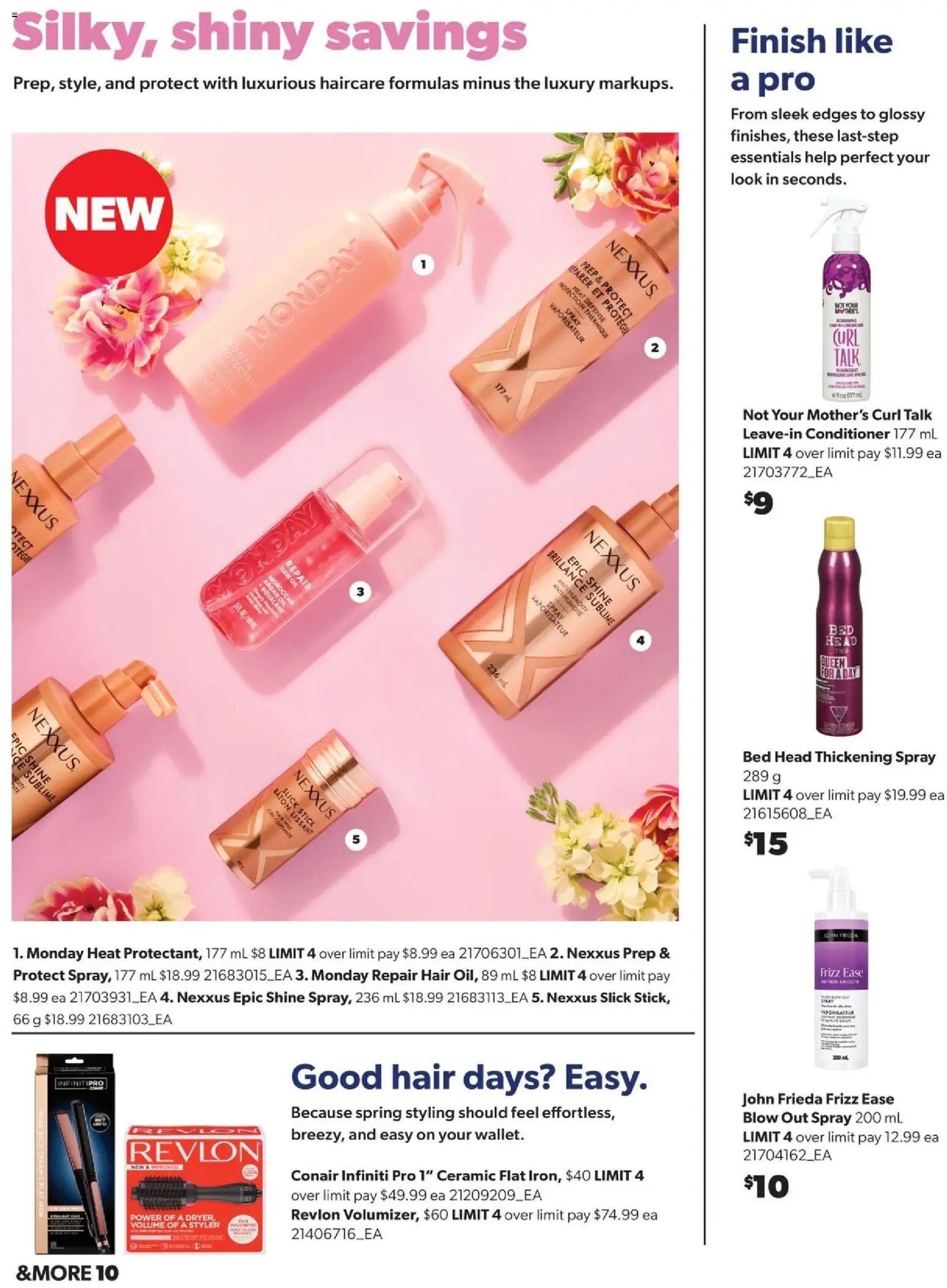 Real Canadian Superstore flyer valid from 19.03.2026 | Page: 10 | Products: Iron, Conditioner, Bed, Oil