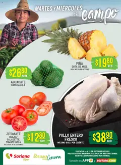 Vista previa de Soriana - Martes y Miércoles del Campo Súper: Ags, Nay, Jal, Qro, Col, Mich, Gto, Hgo, Tlax, Mor, Pue, Gro, Oax, Edo. de Mex, Vall, nuevo folleto de la tienda, válido en México a partir del 14.10.2025