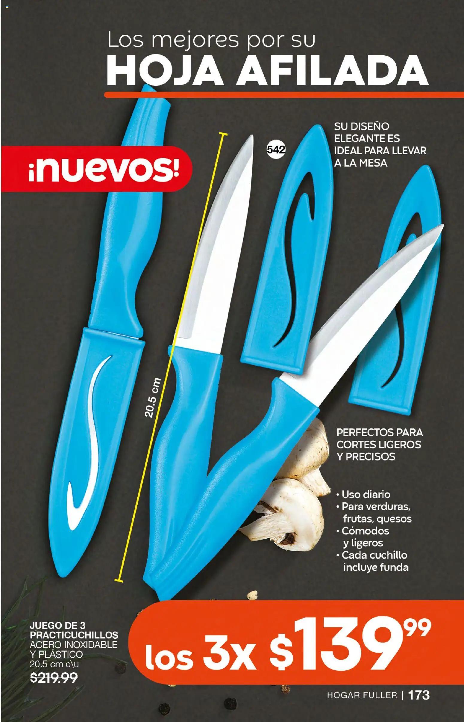 Nuevas ofertas de Fuller válidas en toda la República Mexicana desde el 18.02.2026. ¡Encuentra las mejores ofertas en Fuller campaña 23 2026! | Página: 173 | Productos: Juego, Funda, Cuchillo, Mesa