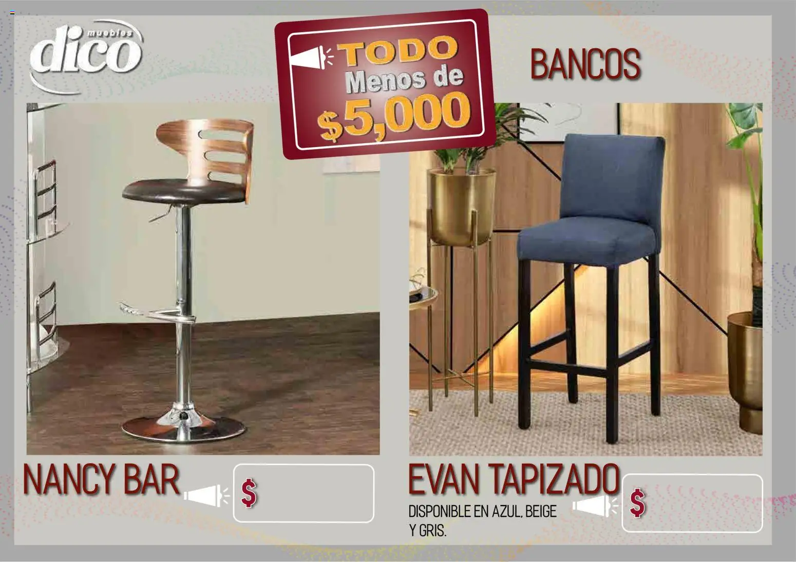 Nuevas ofertas de Muebles Dico válidas en toda la República Mexicana desde el 09.04.2026. ¡Encuentra las mejores ofertas en Muebles Dico catálogo Todo menos de 5000 Pacifico! | Página: 65