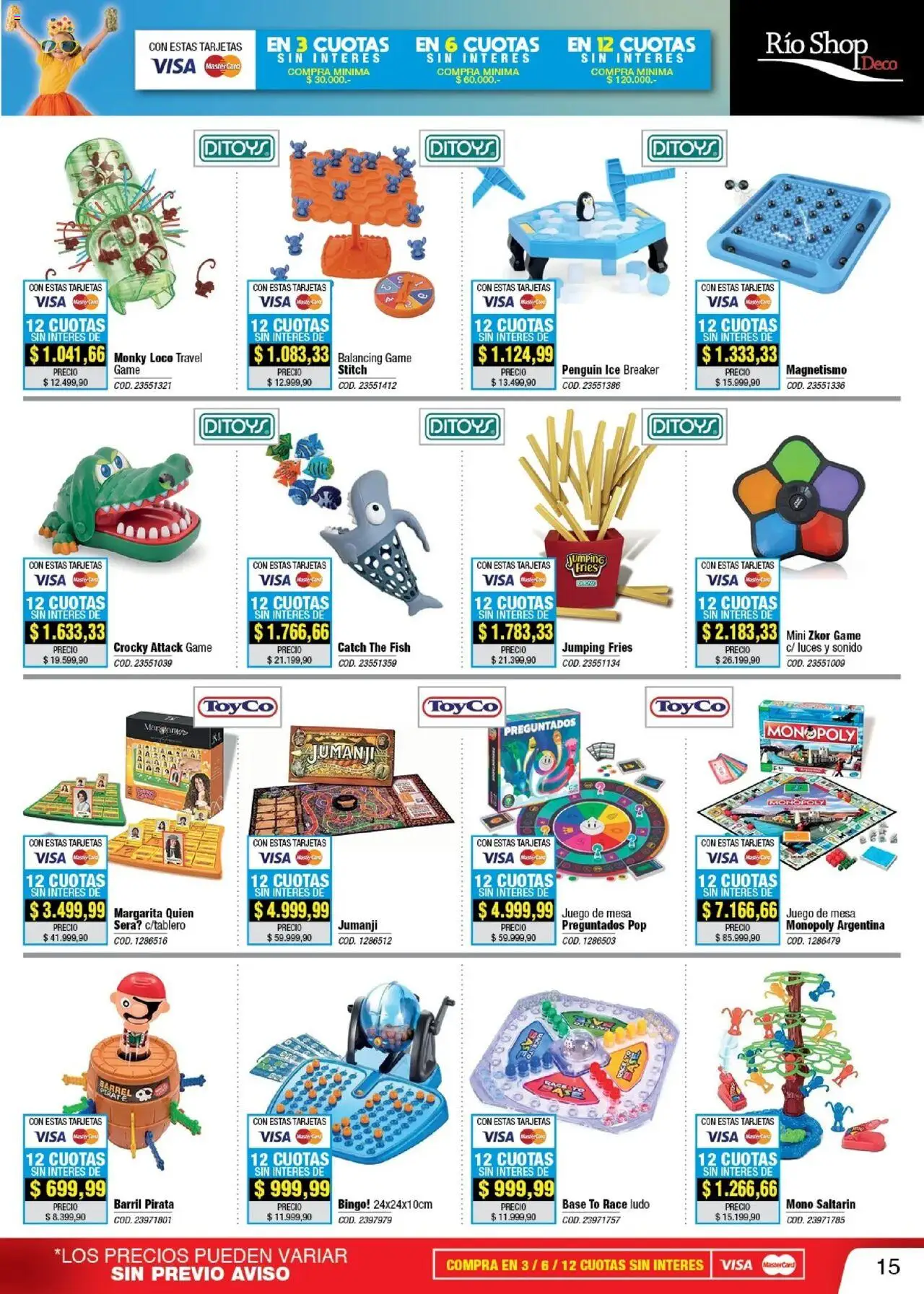 Río Shop Deco catálogo │ válido desde el 01.08.2025 | Página: 15 | Productos: Moño, Mesa
