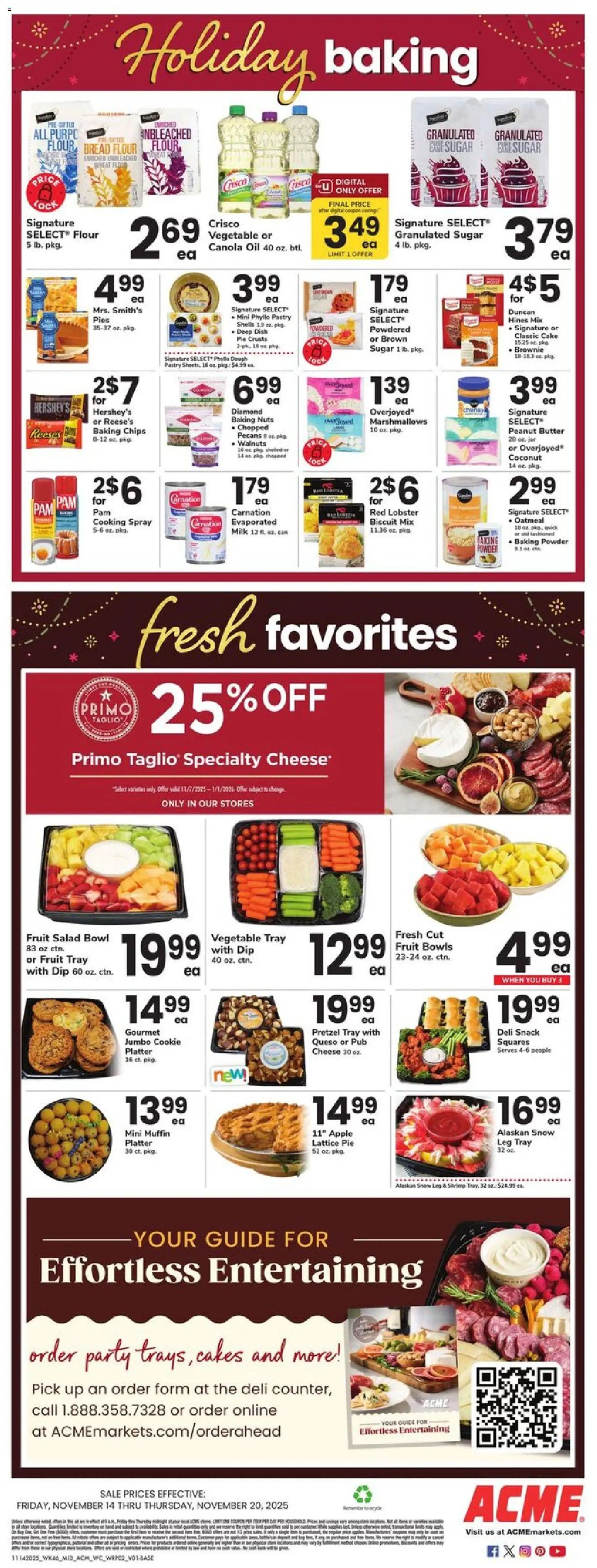 Acme Weekly Ad - NJ - valid from 14.11.2025 | Page: 2 | Products: Powder, Butter, Nuts, Sugar