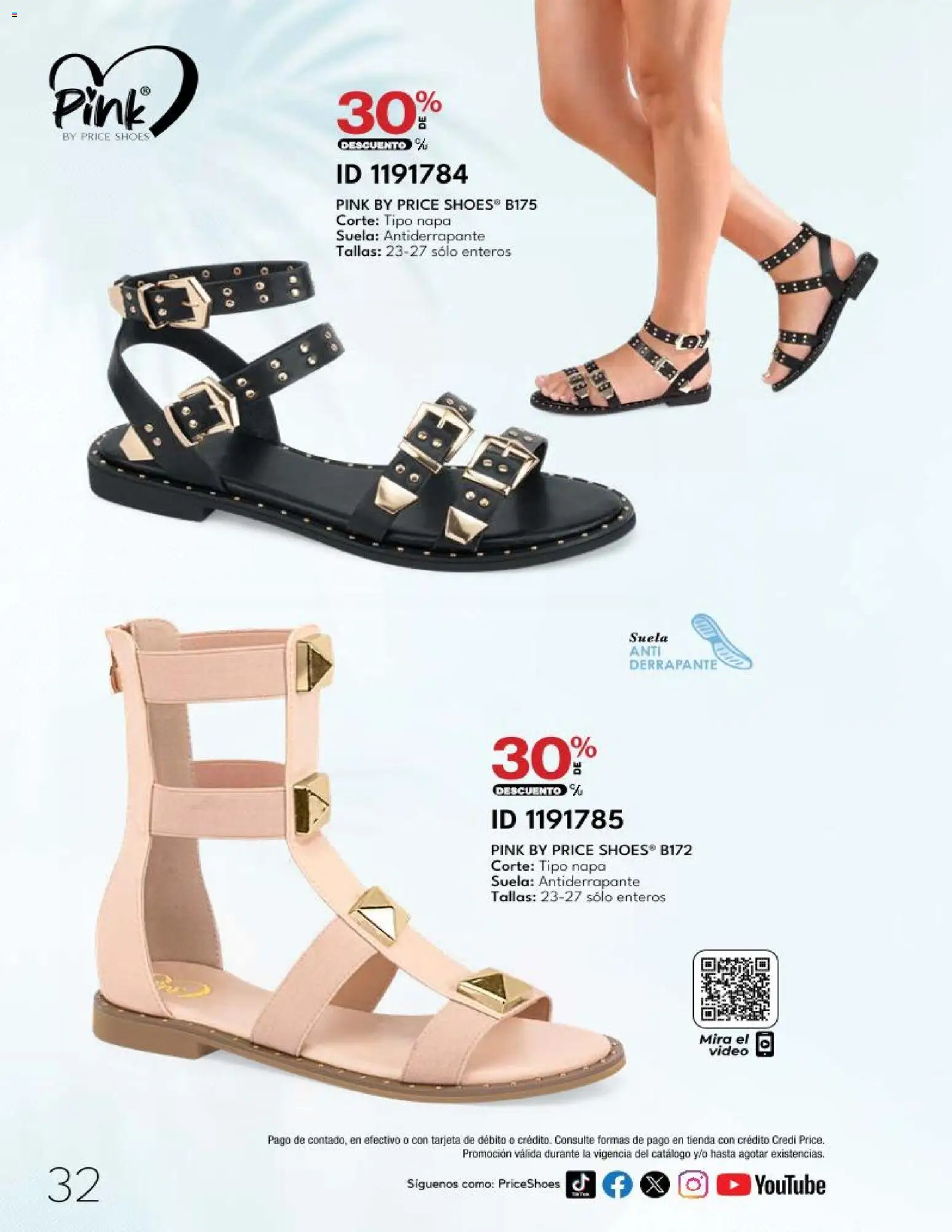 Nuevas ofertas de Price Shoes válidas en toda la República Mexicana desde el 20.03.2026. ¡Encuentra las mejores ofertas en Price Shoes catálogo 10 Pagos Sin Intereses! | Página: 32 | Productos: Video