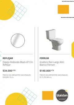 Vista previa Blaisten catálogo válido desde el 11.12.2025 | Página: 2 | Productos: Espejo, Inodoro