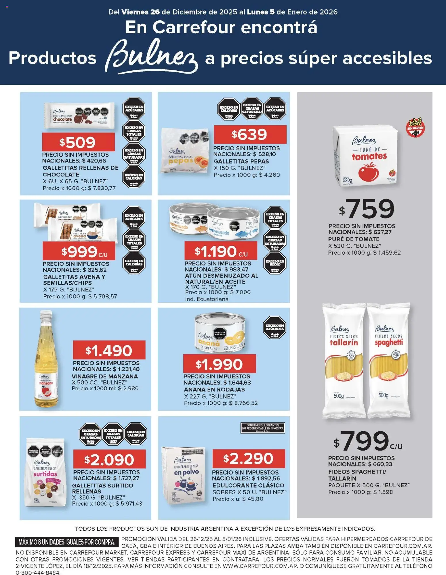 Carrefour ofertas │ válido desde el 26.12.2025 | Página: 15 | Productos: Aceite, Atún, Manzana, Tomates