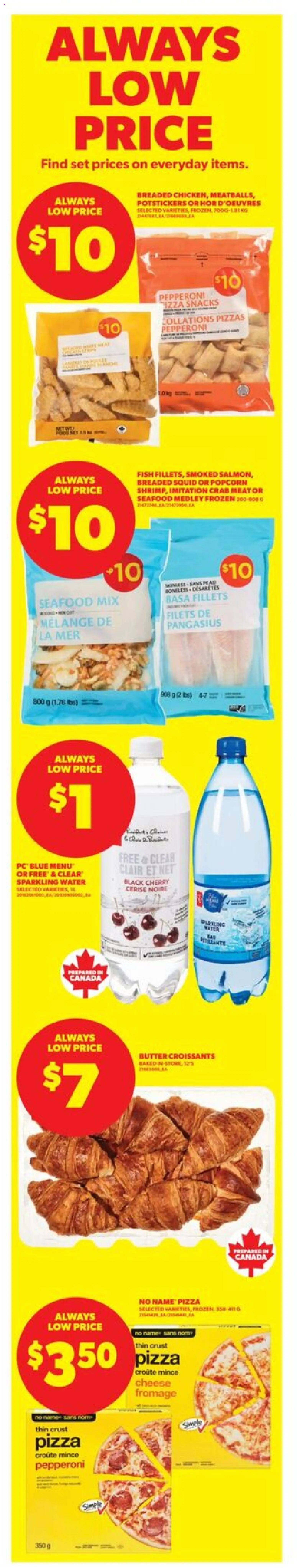 Real Canadian Superstore flyer valid from 08.01.2026 | Page: 3 | Products: Fish, Butter, Cheese, Pizza