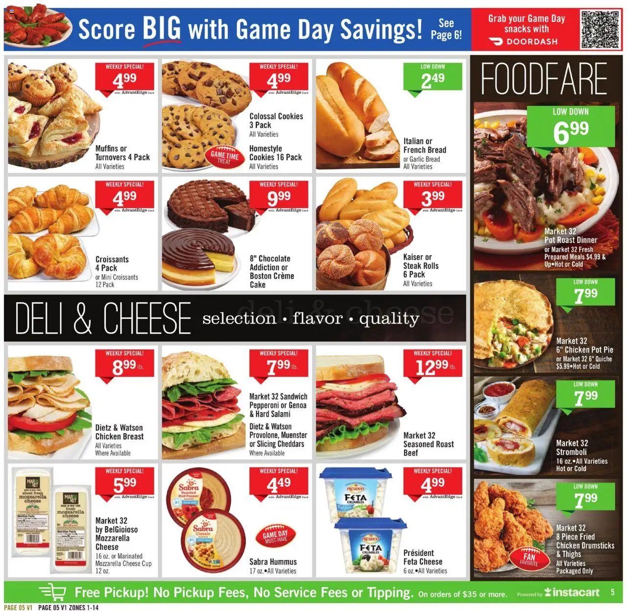 Price Chopper Weekly Ad - valid from 07.09.2025 | Page: 5 | Products: Chocolate, Garlic, Croissants, Game