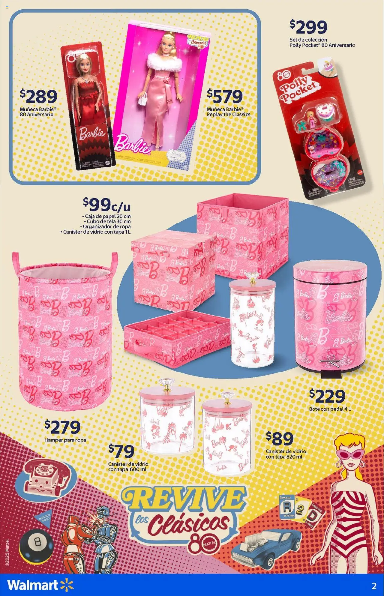 Nuevas ofertas de Walmart válidas en toda la República Mexicana desde el 14.08.2025. ¡Encuentra las mejores ofertas en Walmart - Catálogo Barbie! | Página: 2 | Productos: Organizador, Ropa, Body, Caja
