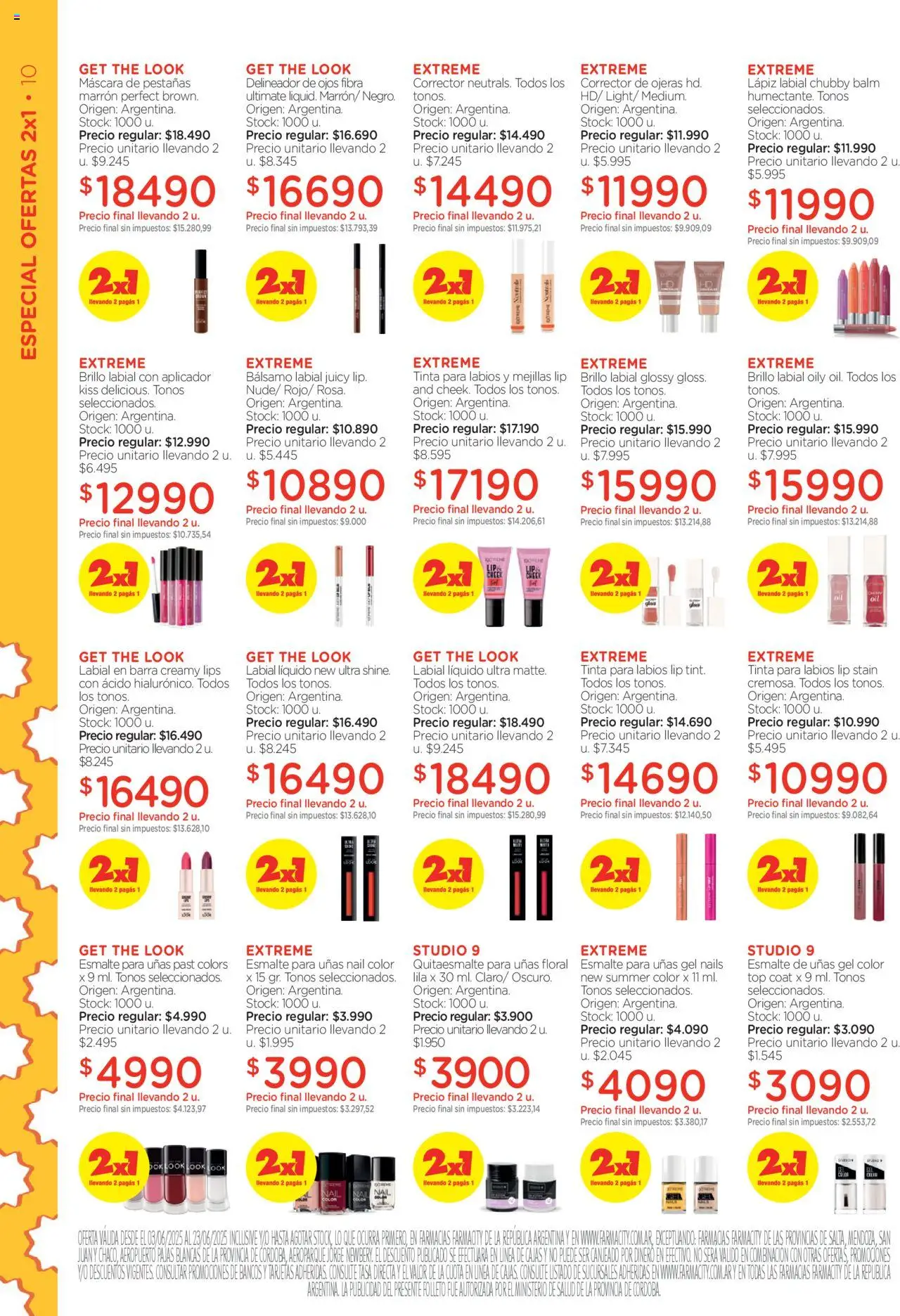 Farmacity catálogo │ válido desde el 03.06.2025 | Página: 10 | Productos: Top, Máscara, Delineador, Mascara de pestañas