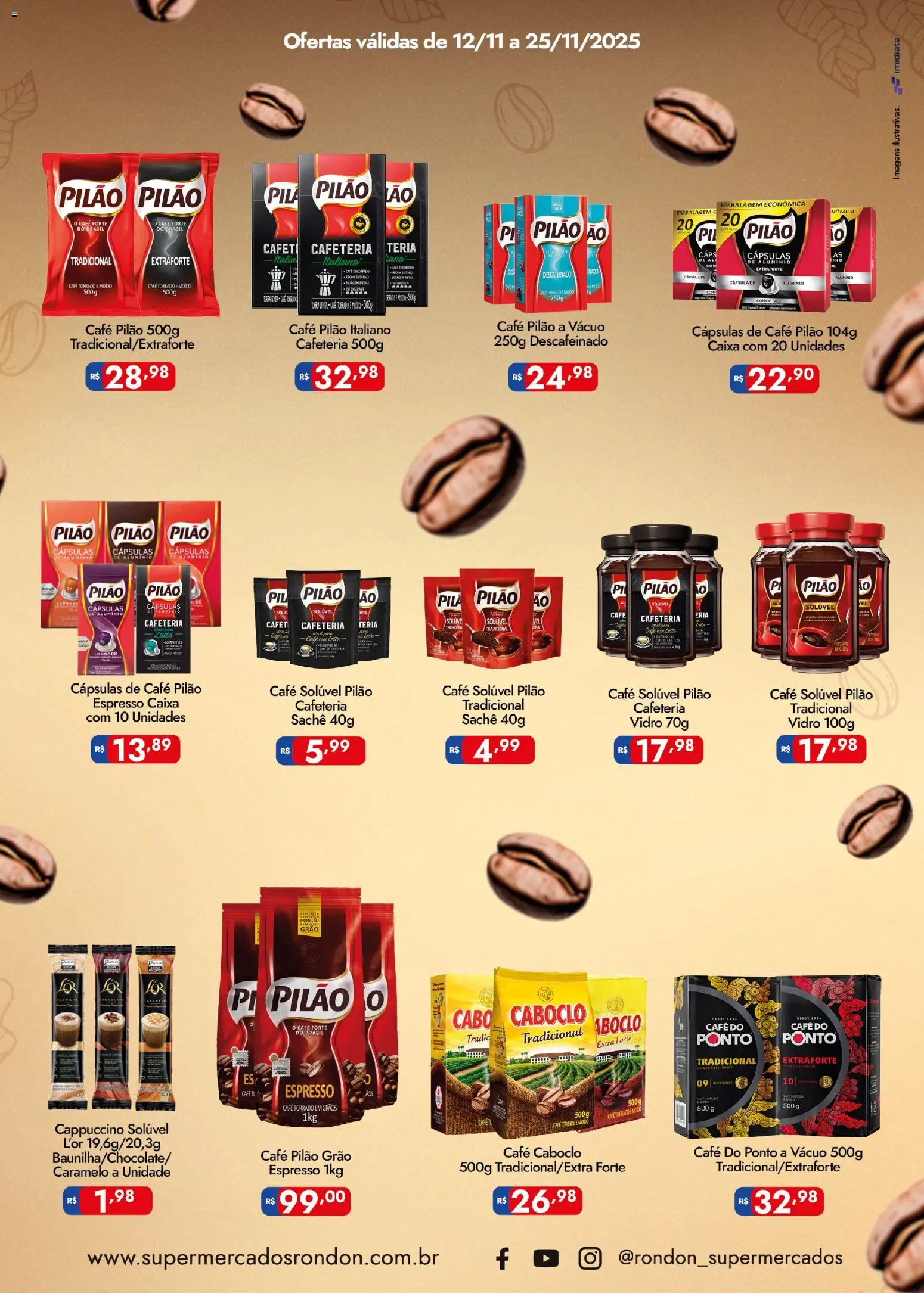 Supermercados Rondon Folheto - válido de 12.11.2025 | Página: 2 | Produtos: Cápsula de café, Leite, Café, Cabo