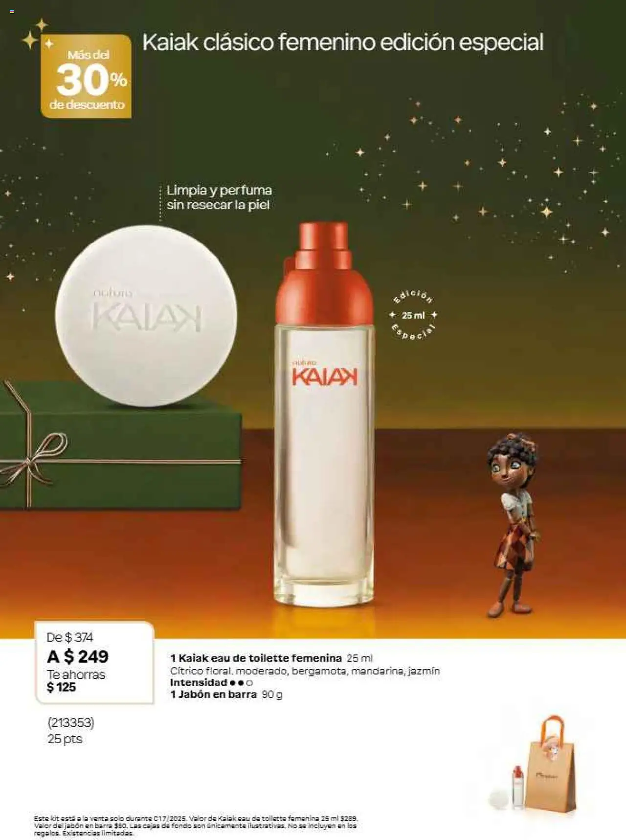 Nuevas ofertas de Natura válidas en toda la República Mexicana desde el 22.11.2025. ¡Encuentra las mejores ofertas en Natura campaña 17 2025! | Página: 21 | Productos: Barra, Té, Eau de toilette, Jabón