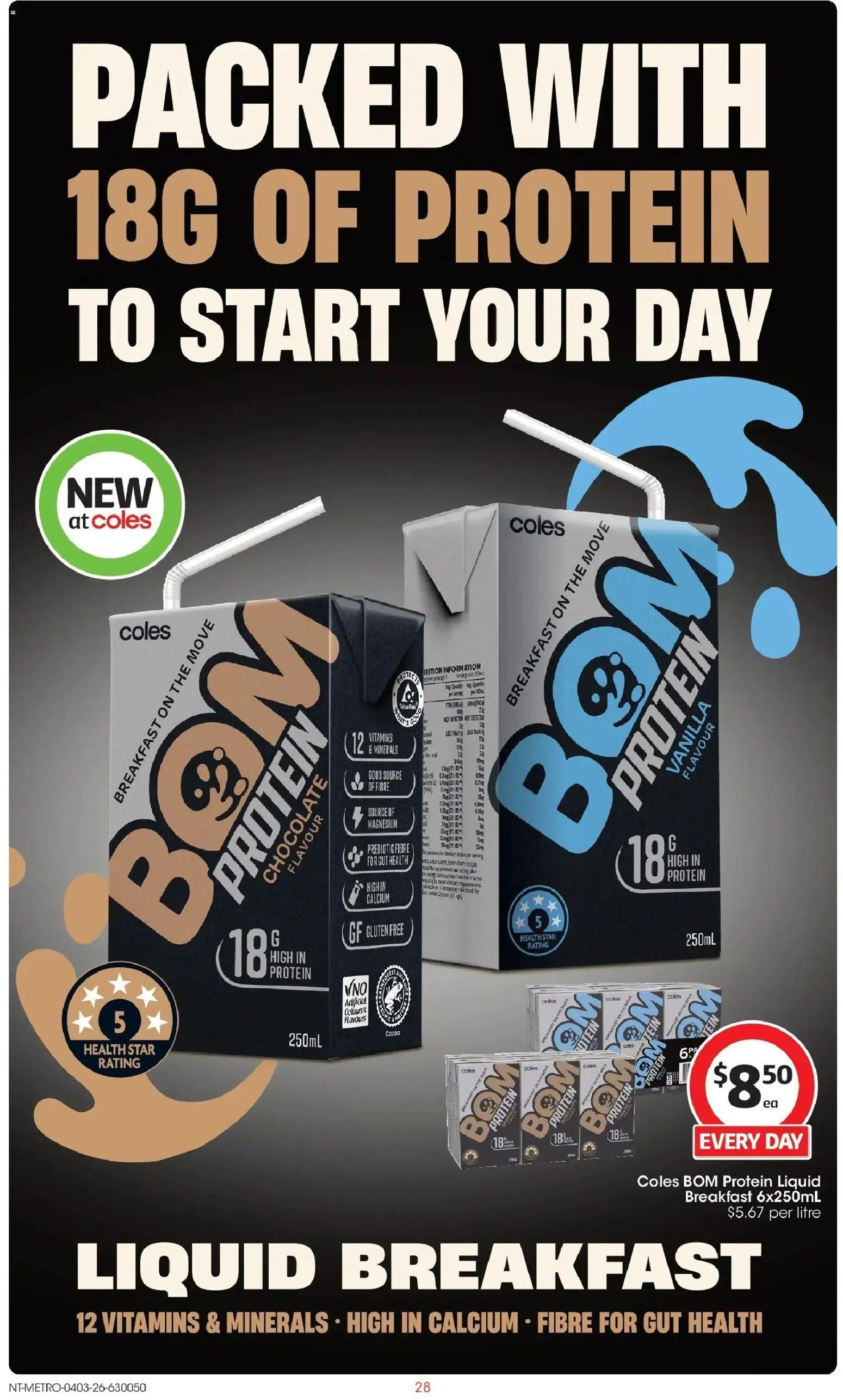 Coles catalogue - valid from 04.03.2026 | Page: 28 | Products: Milk, Chocolate, Rake