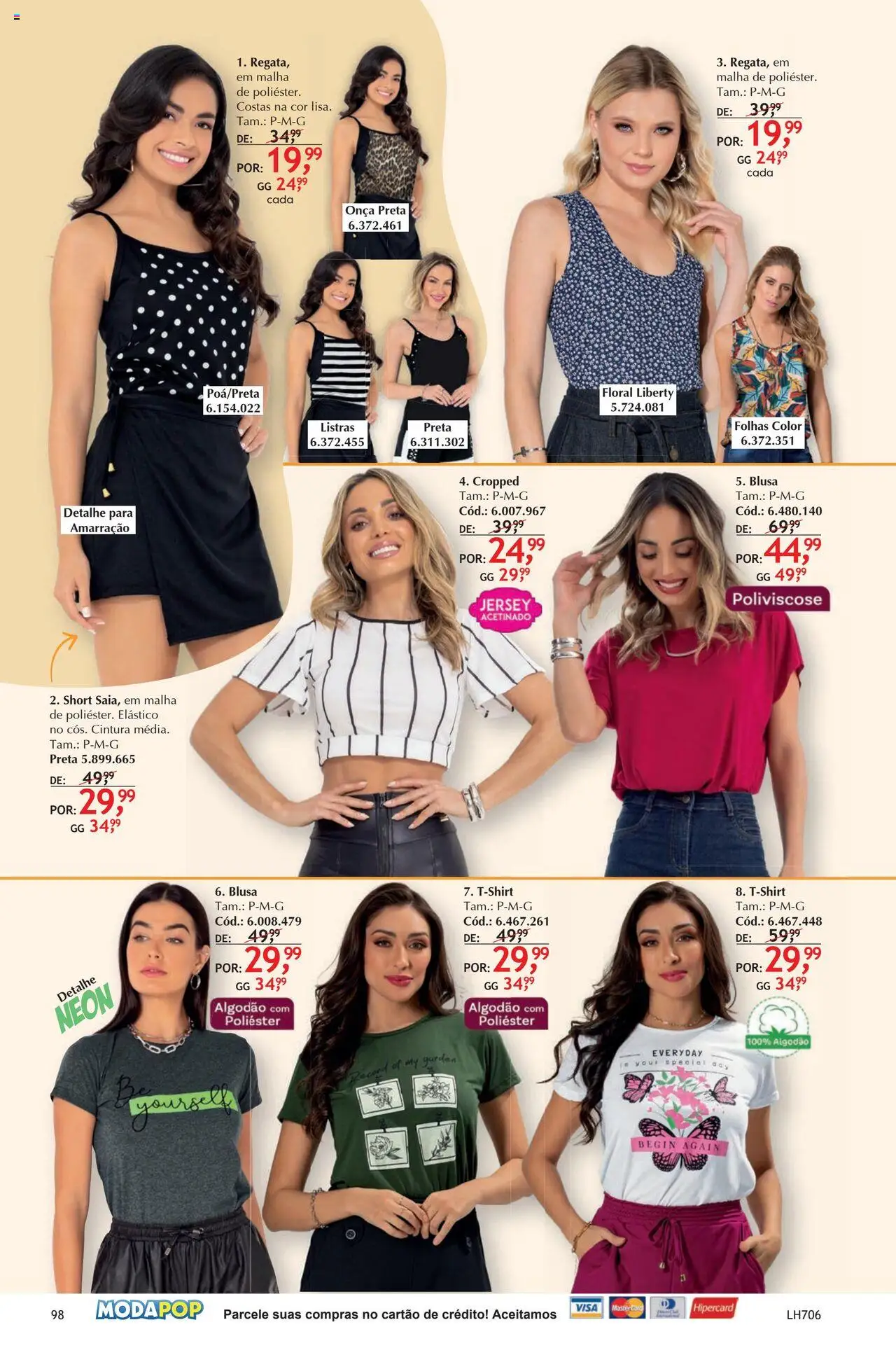 Quatro Estações Folheto - válido de 01.07.2025 | Página: 98 | Produtos: Blusa, Algodão