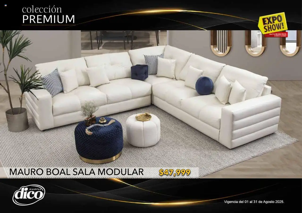 Nuevas ofertas de Muebles Dico válidas en toda la República Mexicana desde el 01.08.2025. ¡Encuentra las mejores ofertas en Muebles Dico - Catálogo Expo Show Premium Agosto! | Página: 21 | Productos: Modular