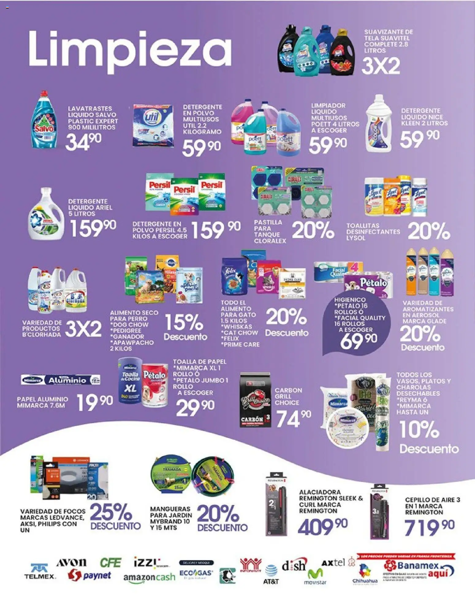 Nuevas ofertas de Alsuper válidas en toda la República Mexicana desde el 10.04.2026. ¡Encuentra las mejores ofertas en Alsuper folleto CASAS GRANDES! | Página: 5 | Productos: Suavizante, Limpiador, Toalla, Lavavajillas