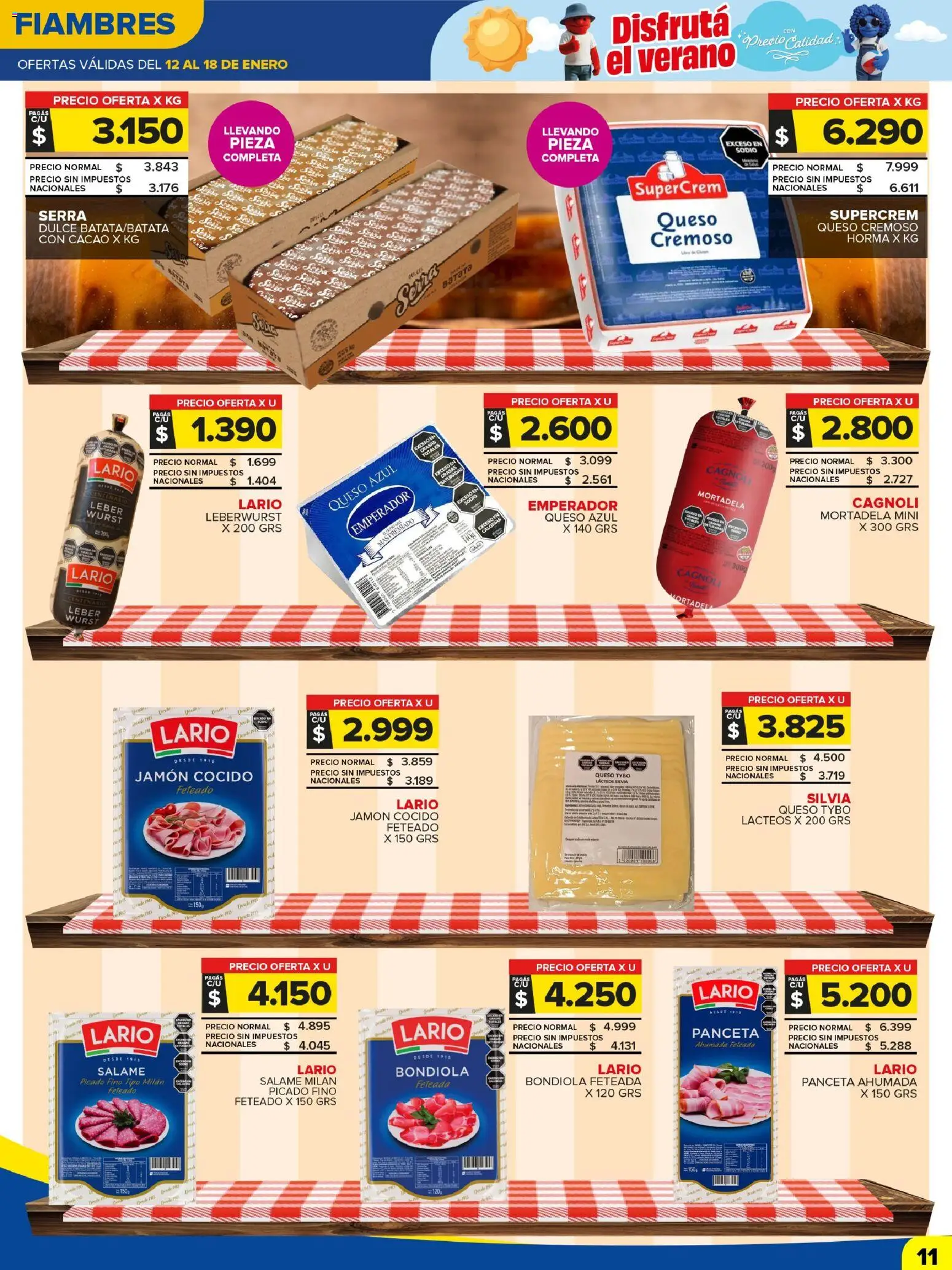 Carrefour Maxi catálogo │ válido desde el 12.01.2026 | Página: 11 | Productos: Jamón cocido, Panceta, Jamón, Cacao