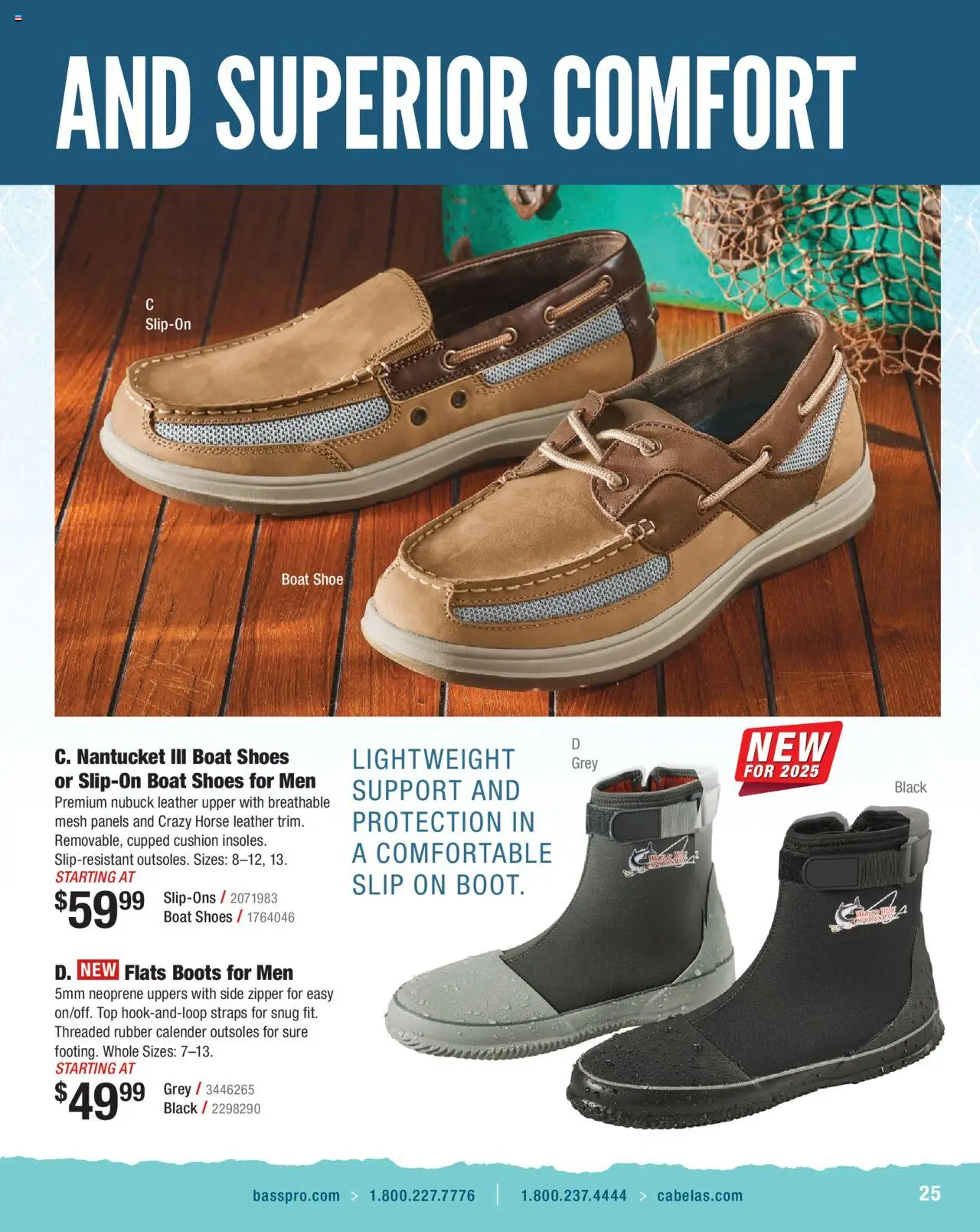 Cabela's Saltwater Specialist 25 - valid from 01.01.2025 | Page: 25 | Products: Cushion, Boots