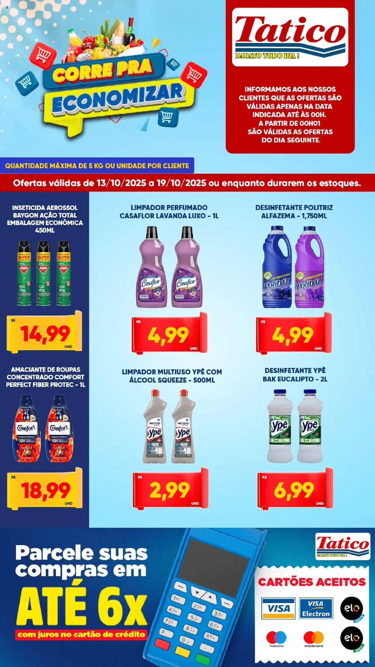 Tatico Folheto - válido de 13.10.2025 | Página: 8 | Produtos: Limpador multiuso, Amaciante de roupas, Roupas, Inseticida